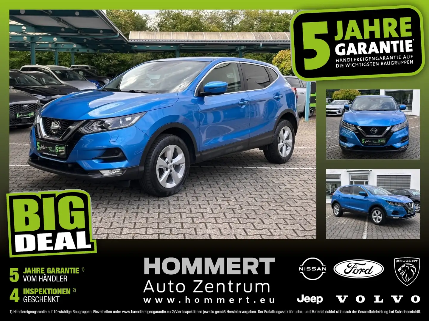 Nissan Qashqai 1.3 DIG-T Acenta *Navi*Tempomat*Bluetooth Bleu - 1