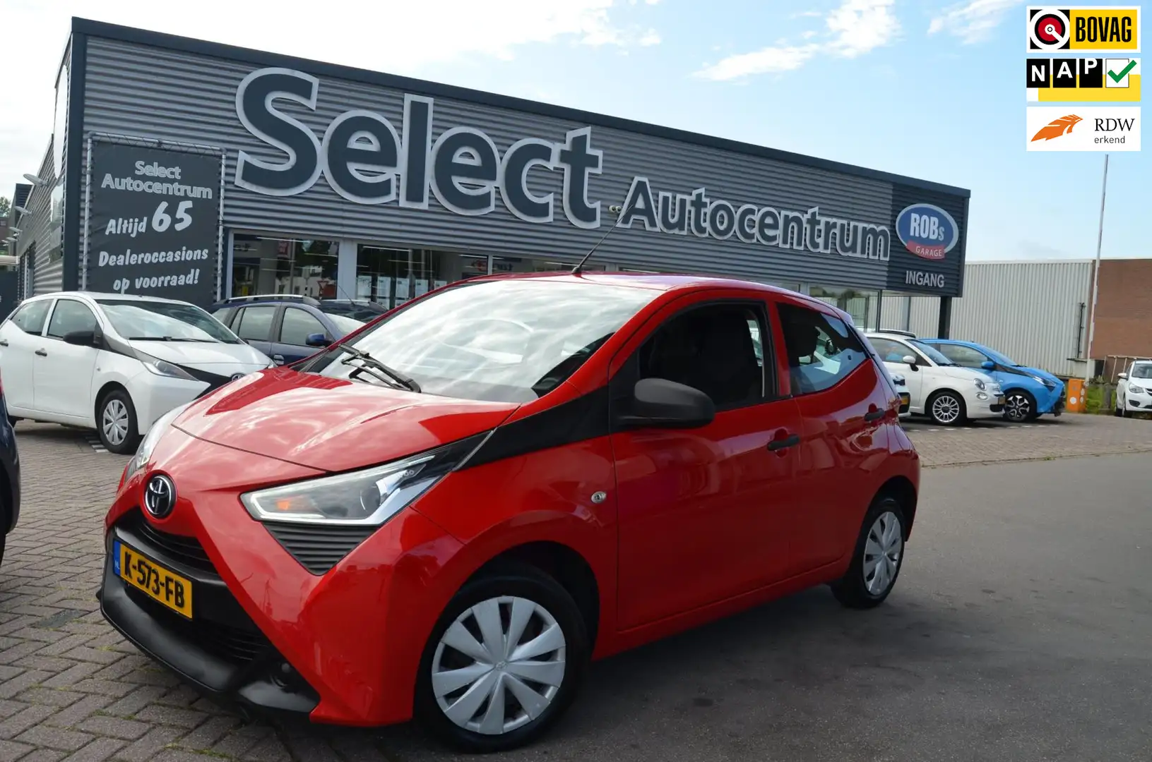Toyota Aygo 1.0 VVT-i x-fun |5DRS| AIRCO|NIEUWMODEL|BLUETOOTH| Rojo - 1