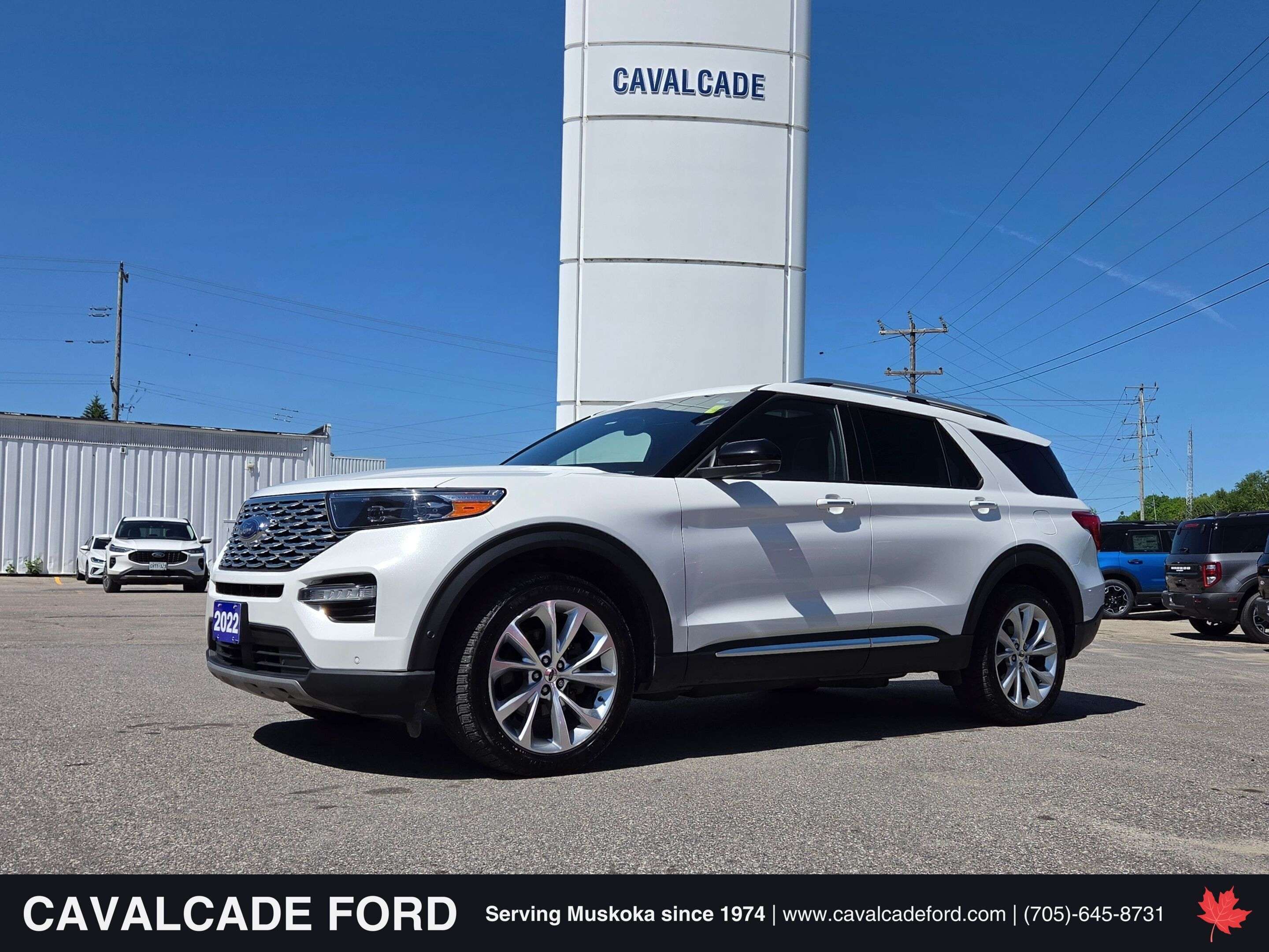 White 2022 Ford Explorer SUV / Crossover All-Wheel Drive Automatic