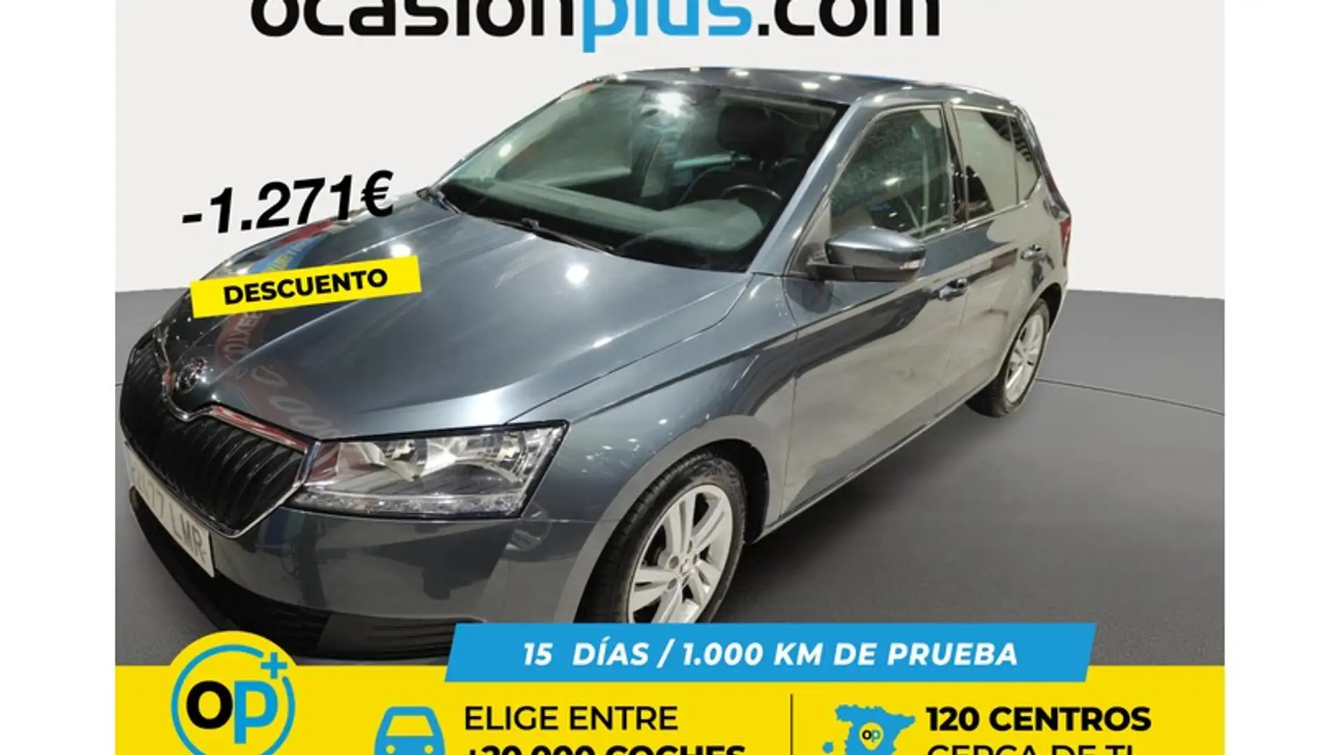 Skoda Fabia 1.0 TSI Ambition Plus 70kW Gris - 1
