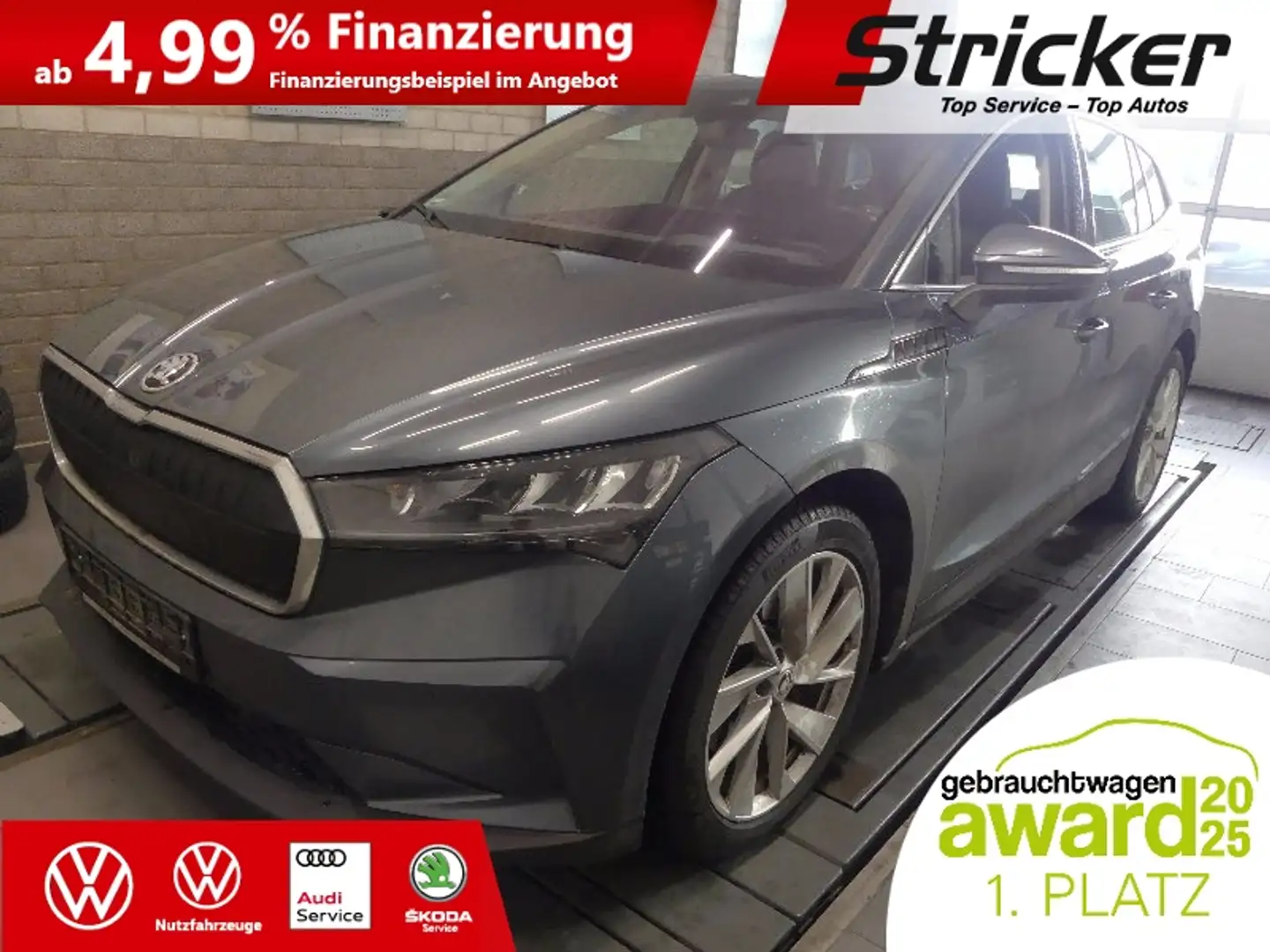 Skoda Enyaq iV80 332,-ohne Anzahlung Navi ACC Kamera Grau - 2