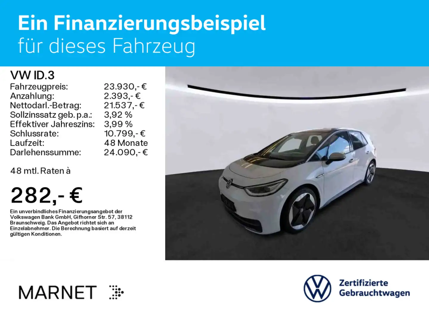 Volkswagen ID.3 Pro Per. Max*Navi*Wärmepumpe*62kWh*Pano* Ka Wit - 2