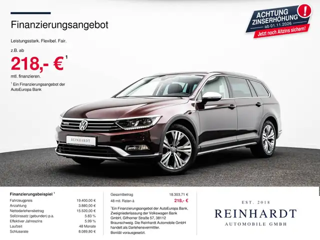 Volkswagen Passat Alltrack PASSAT VARIANT ALLTRACK 2.0TSi 4M ACC/MASSAGE