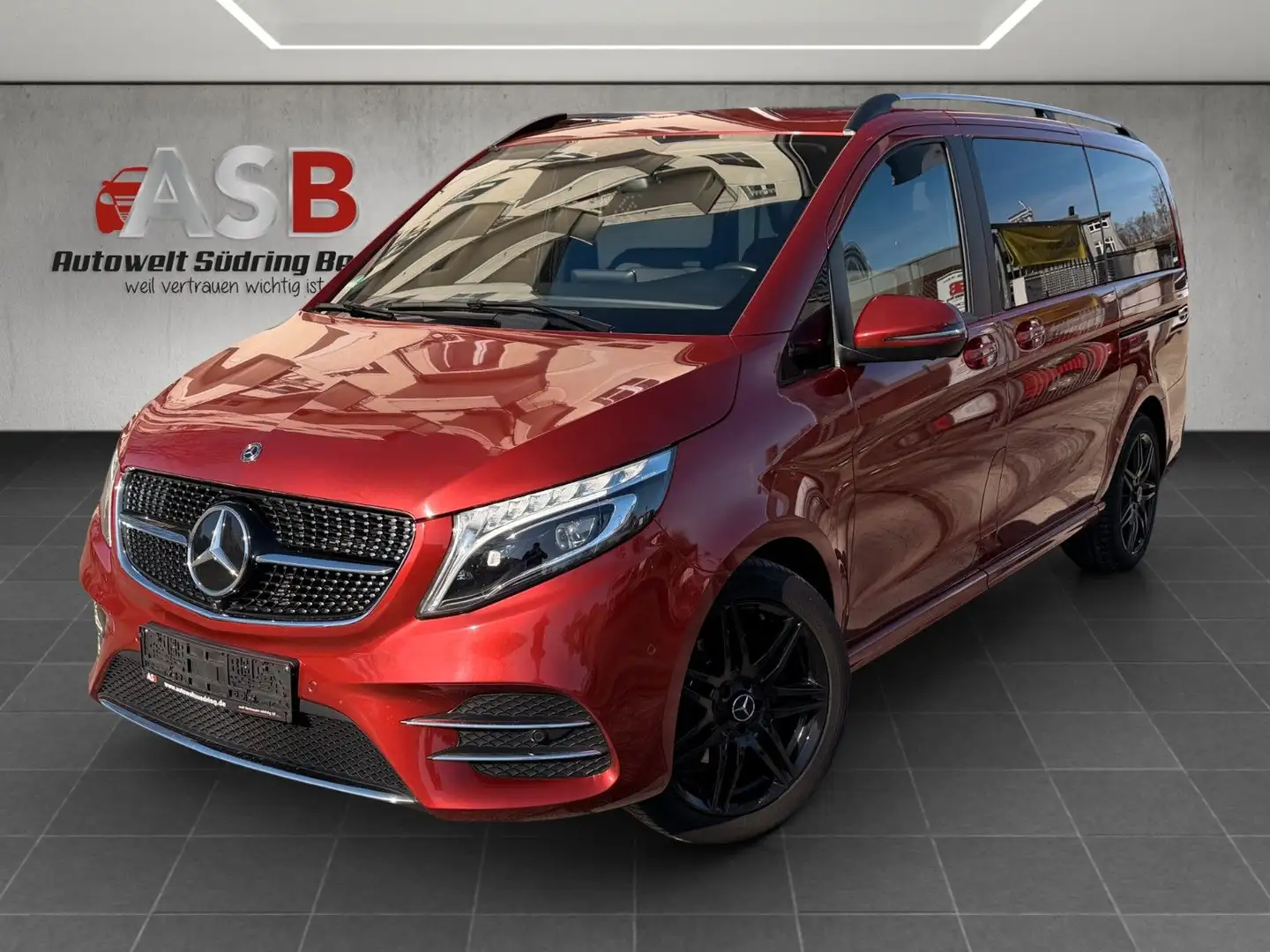 Mercedes-Benz V 300 d lang Avantg. AMG LINE *Burmester*Panorama Rot - 1