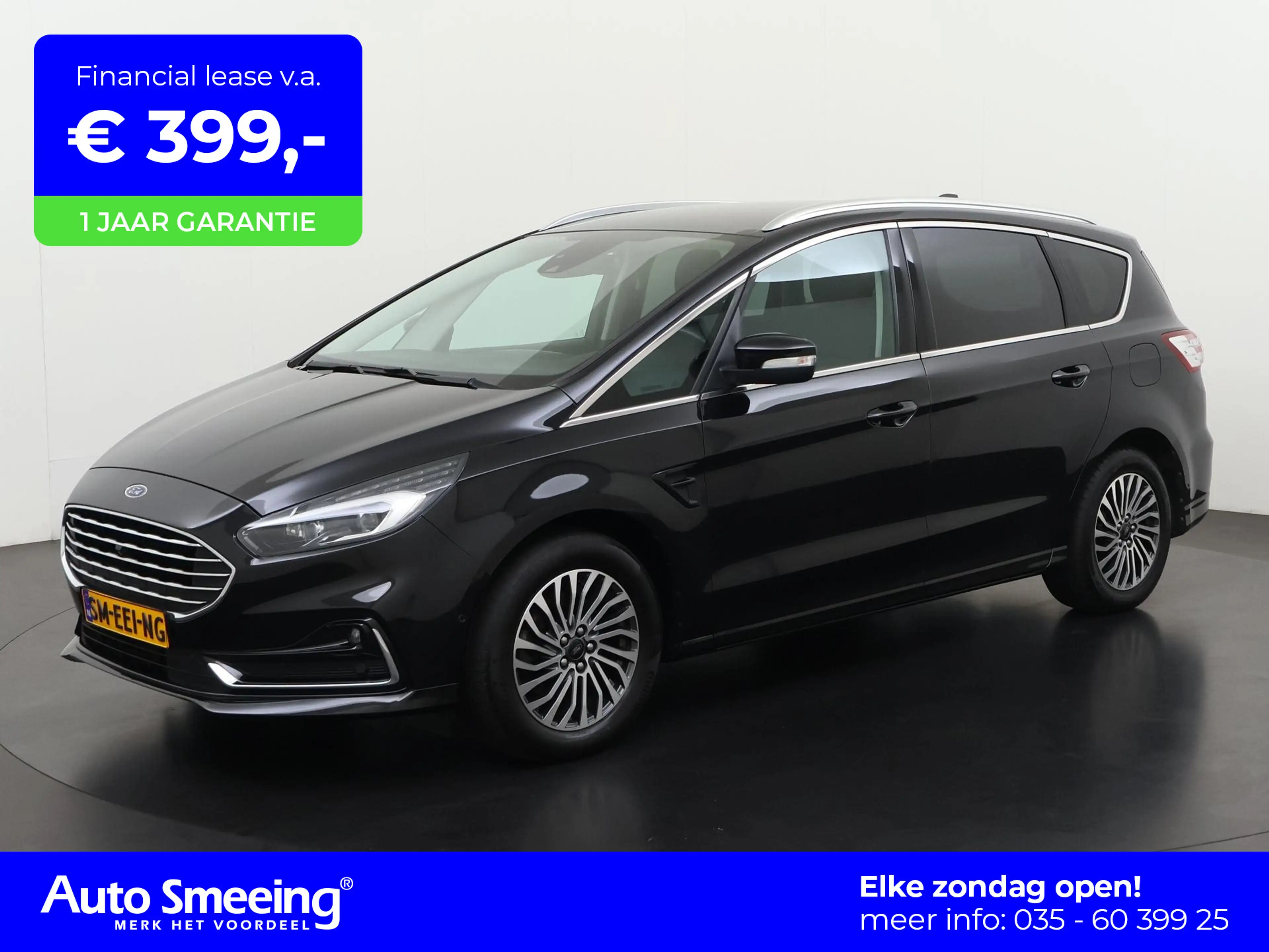 Ford S-Max 2.5i HEV Titanium | 7 Persoons | Trekhaak | Zondag