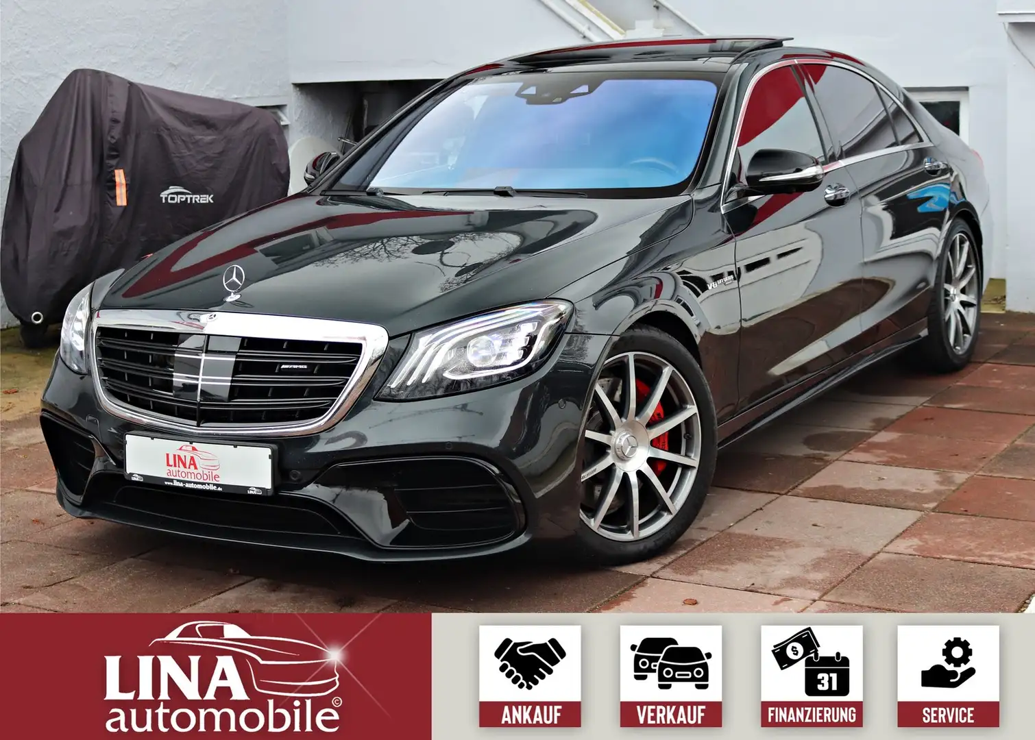Mercedes-Benz S 63 AMG 4M+ L Burm3D*StandHz*NACHT*PANO*VOLL* Noir - 1