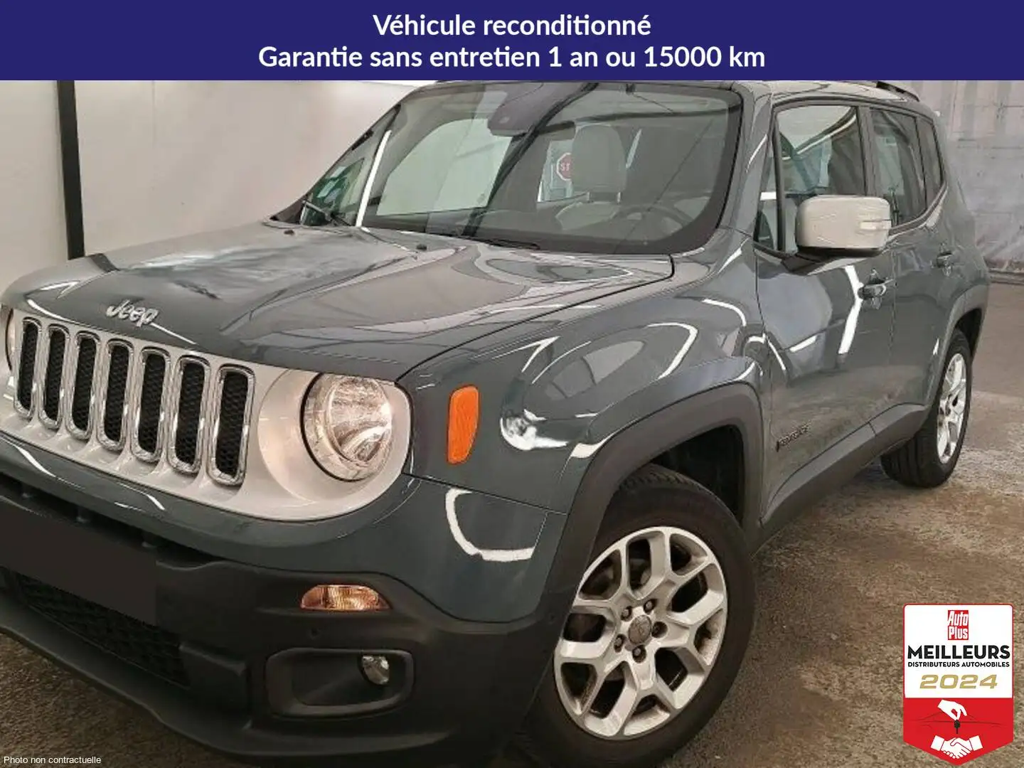 Jeep Renegade 1.4 I MultiAir 140 Limited +Toit +Caméra360 Blanc - 1
