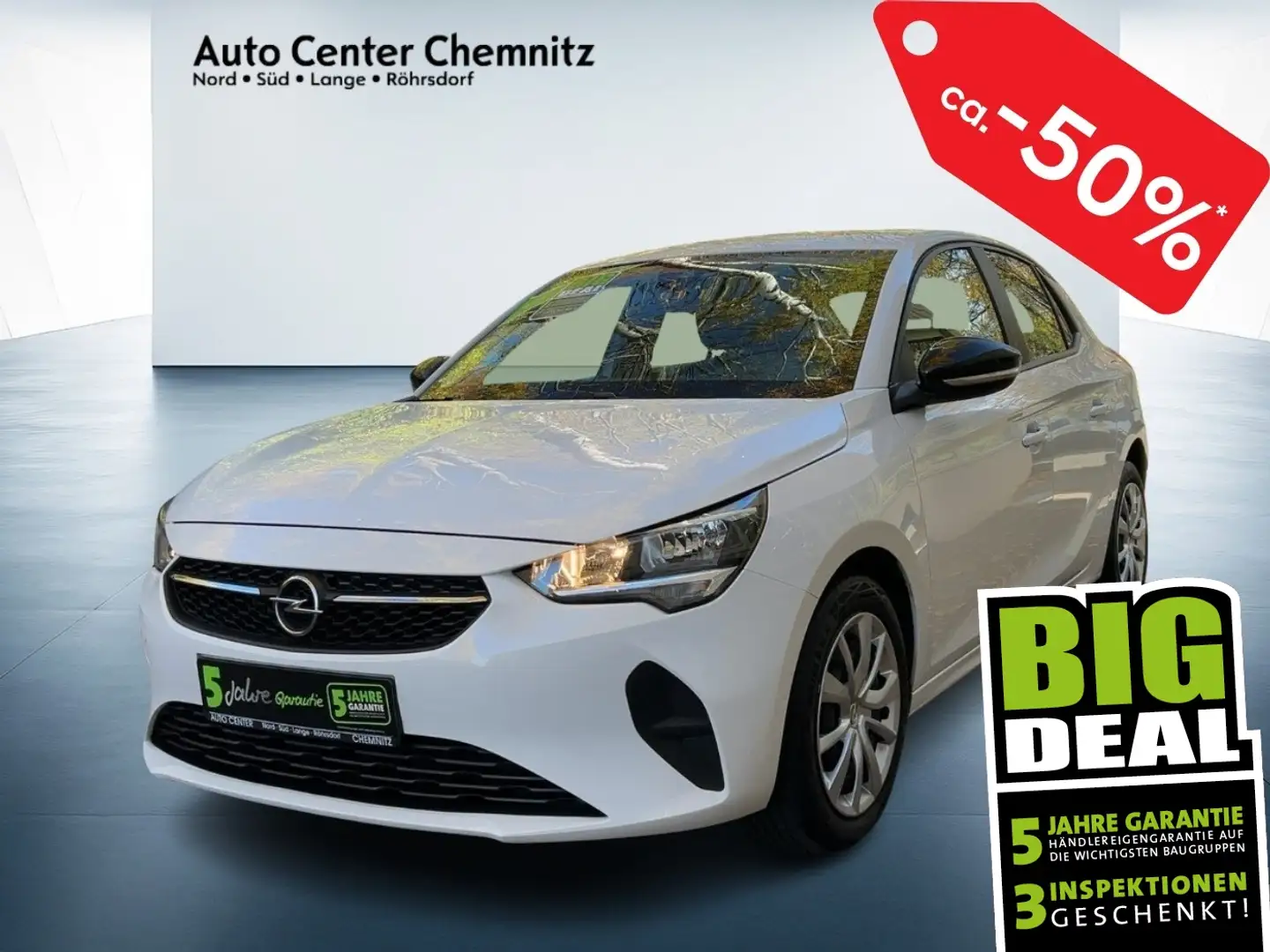 Opel Corsa F 1.5 Diesel Edition MultimediaNavi/Klima Wit - 1