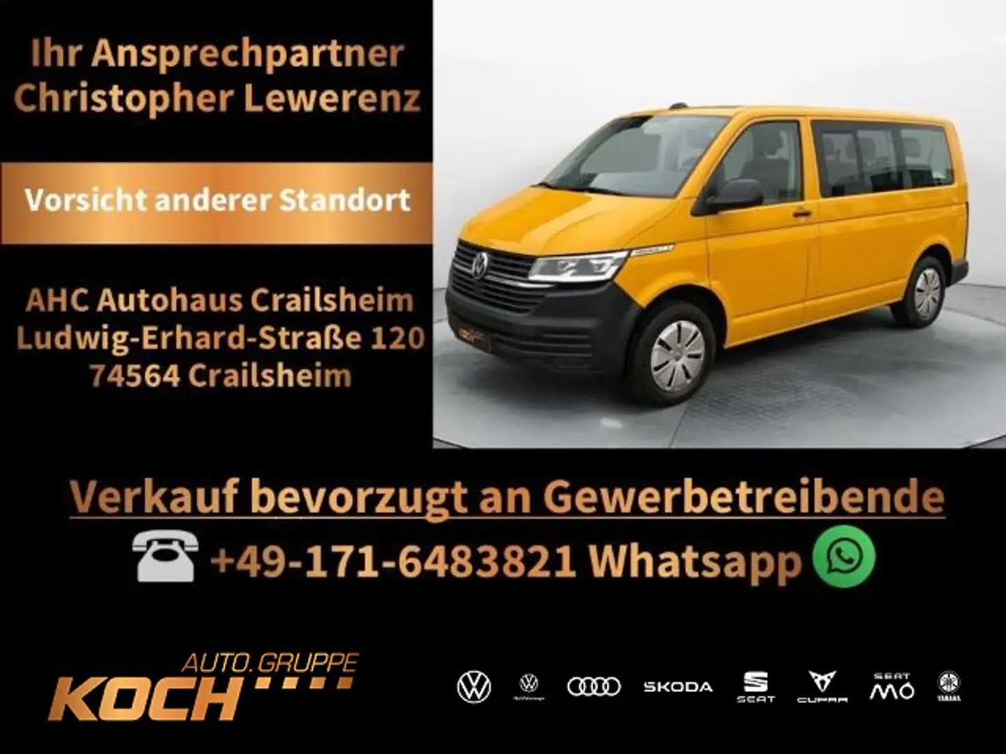 Volkswagen T6.1 Caravelle 2.0 TDI Standhz Klimaaut. LED Jaune - 1