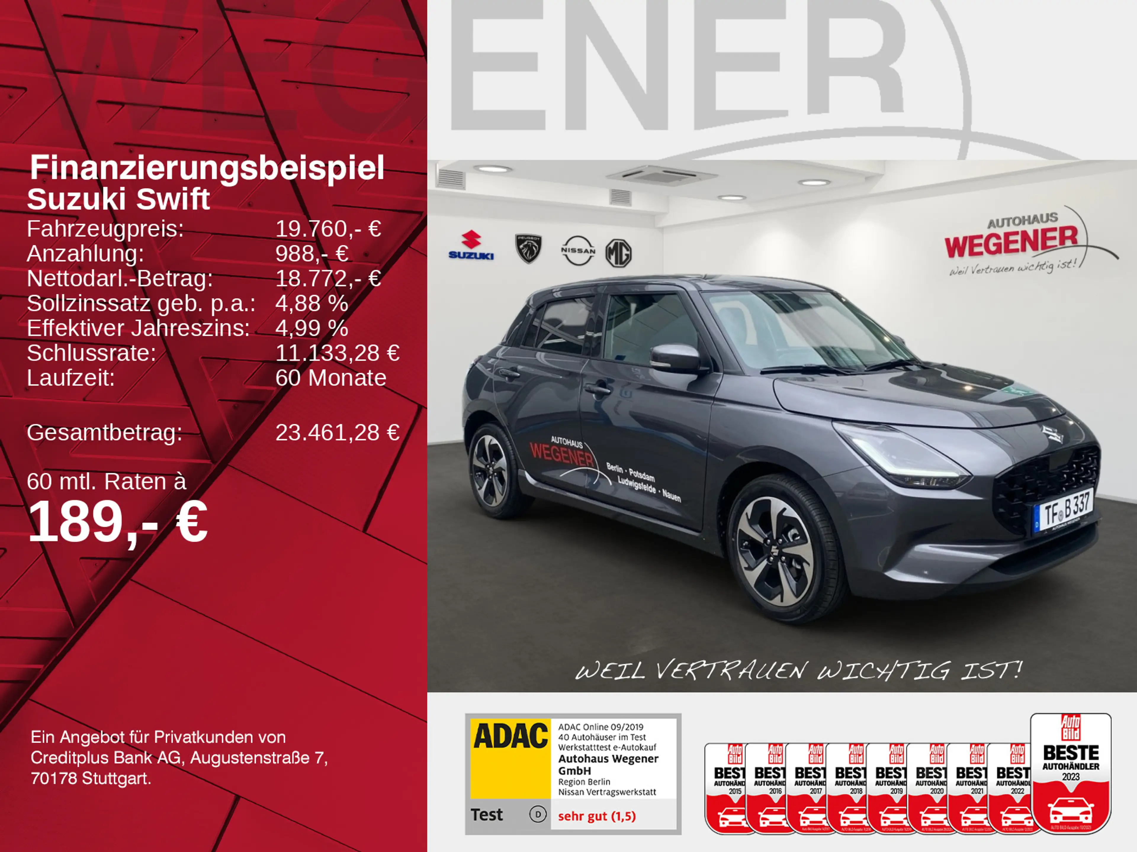 Suzuki Swift SWIFT COMFORT HYBRID ACC*Navi*LED*PDC — photo 2