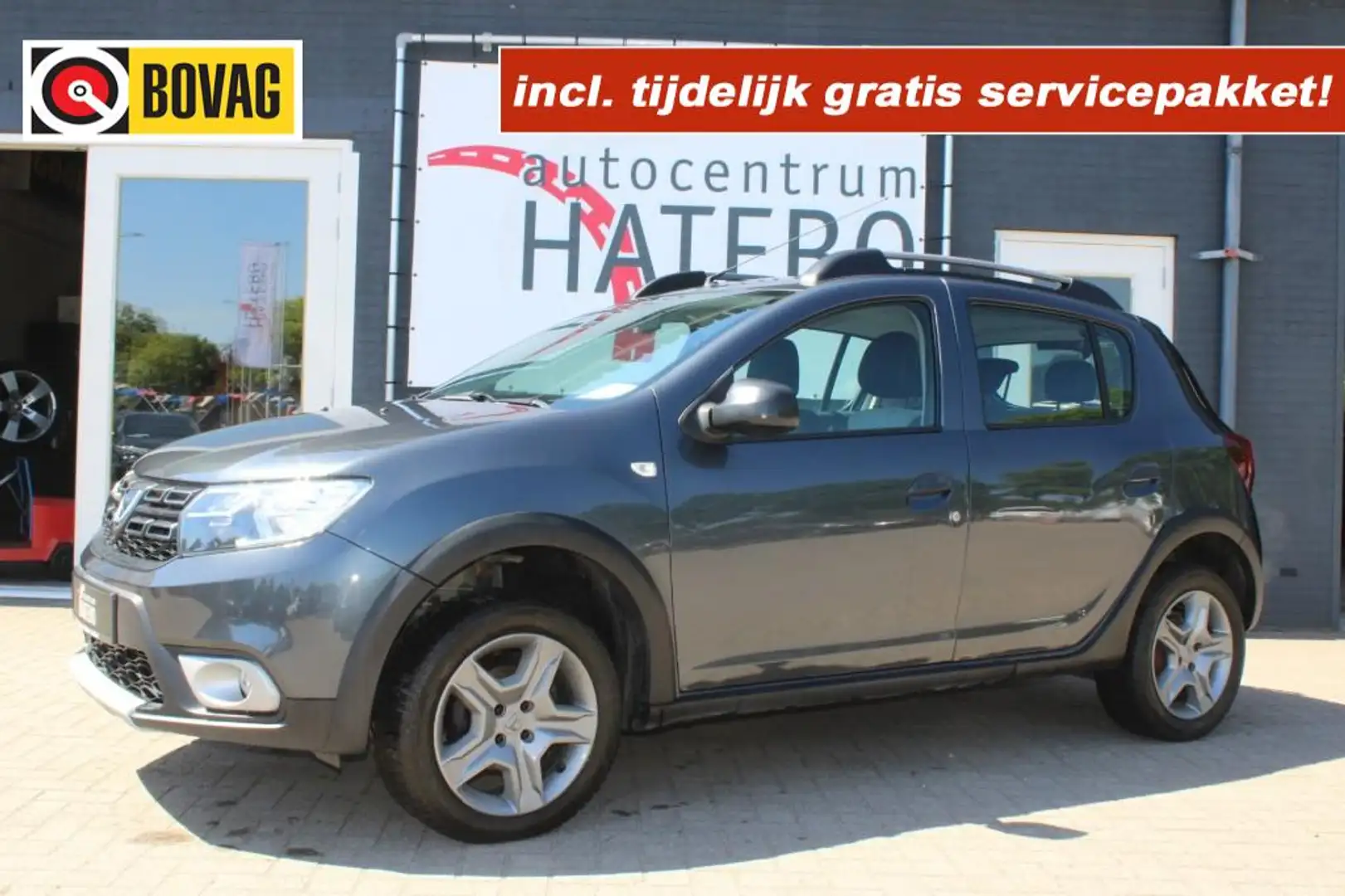 Dacia Sandero 0.9 TCE Stepway Airco Cruise Cross  LM 17 Mooi Grijs - 1