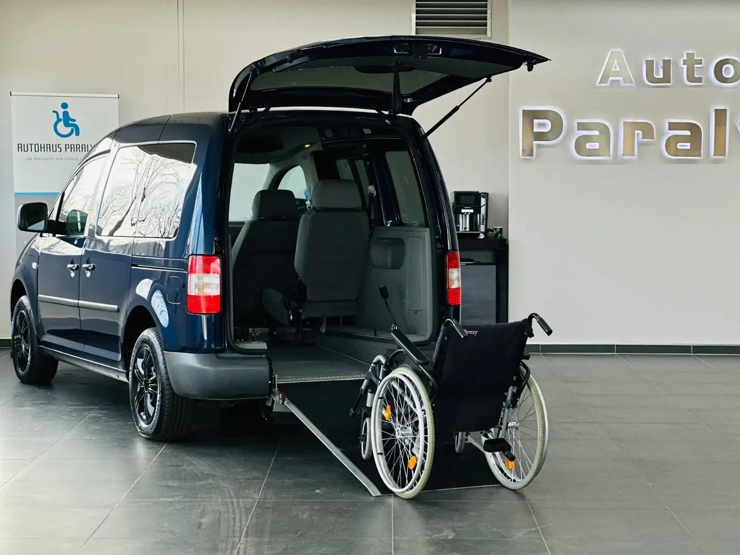 Volkswagen Caddy Life 1.9 TDI Behindertengerecht-Rampe Kék - 1