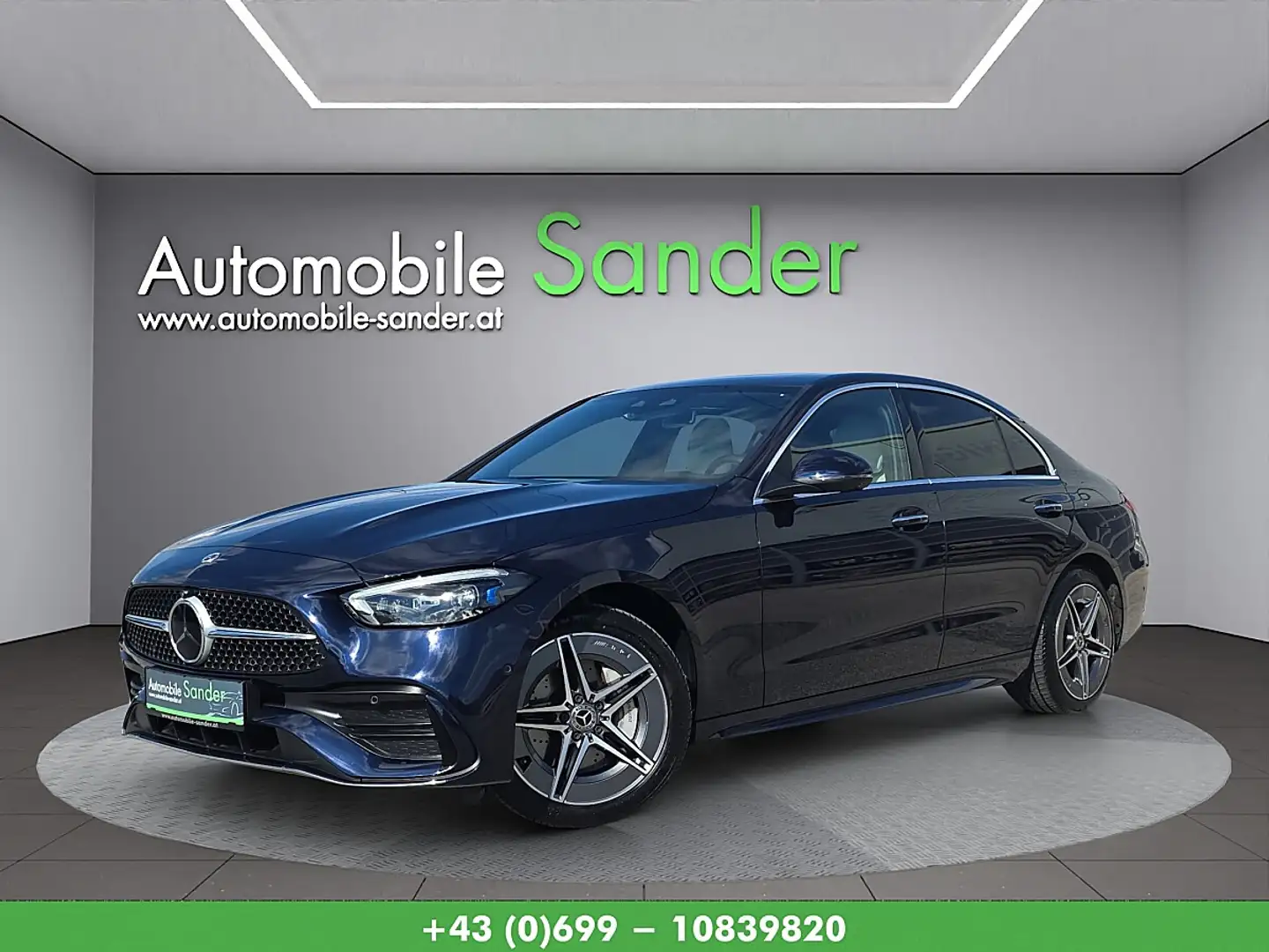 Mercedes-Benz C 300 e AMG Line *DIGITAL LIGHT / HEAD UP / LEDER WEISS* Blau - 1