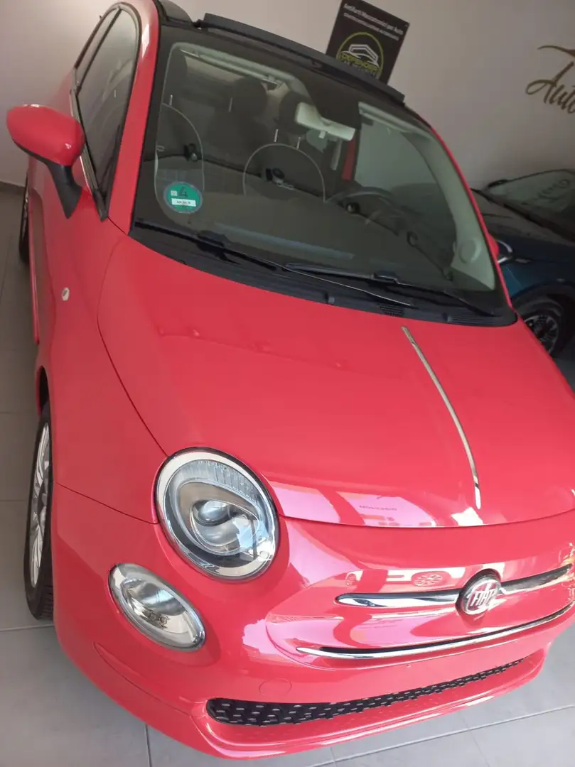 Fiat 500C 500C 0.9 t.air t. Lounge 85cv my19 Rosso - 1