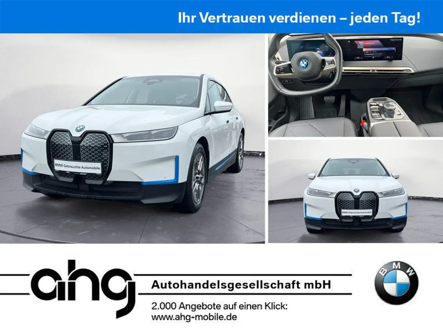 BMW iX h xDrive50 Integal-Aktivlenk. Klimaaut. Bower Weiß - 1