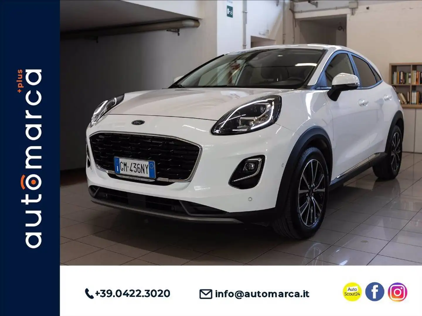Ford Puma 1.0 ecoboost h Titanium s&s 125cv Bianco - 1