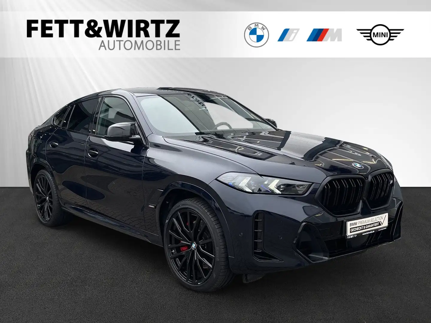 BMW X6 M60i xDrive LR 988,- br.o.Anz. 42 Mon./10' Km p.A. Zwart - 1