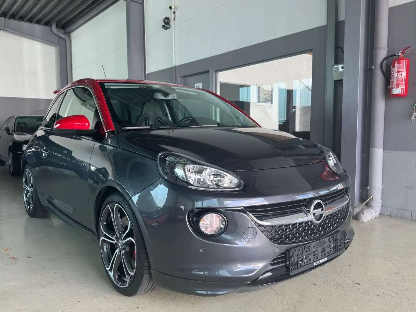 Opel Adam S 1.4 Turbo +Leder+ Recarositze+Klimaaut. Grau - 1