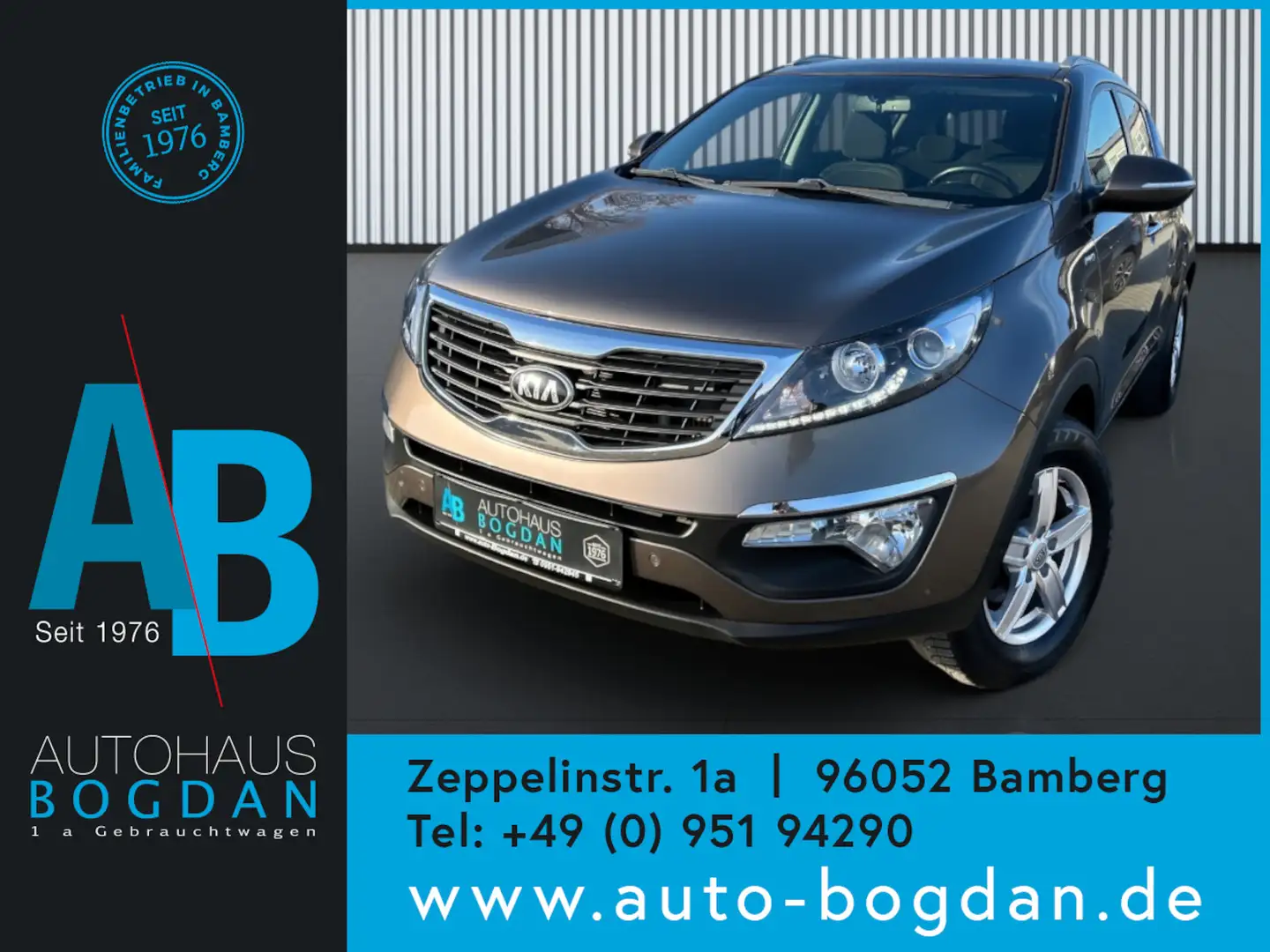 Kia Sportage Dream Team 4WD *Klima*PDC*Tempomat*AHK Brun - 1
