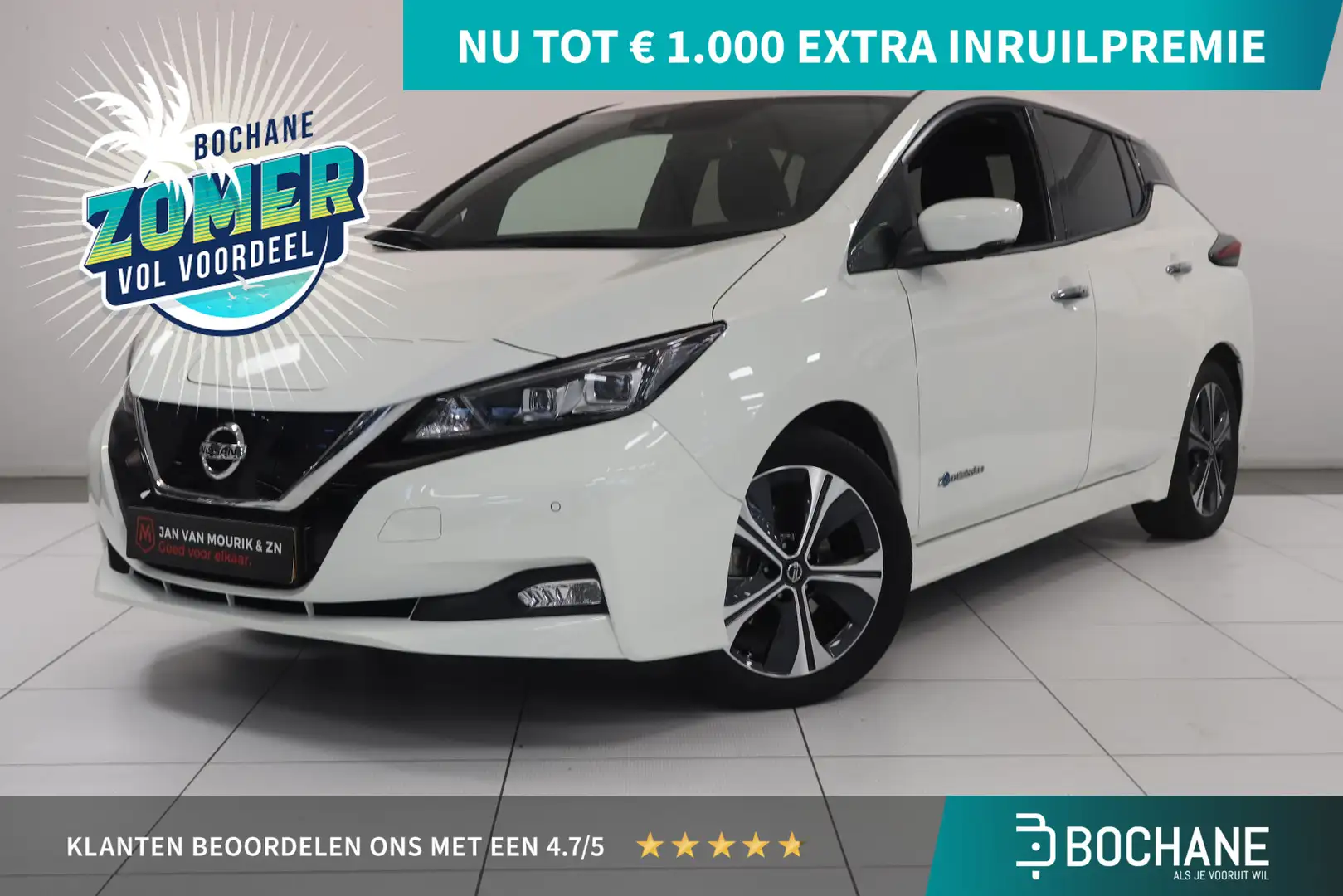 Nissan Leaf Tekna 40 kWh | BOSE Audio | 360° camera | Stoelver Blanc - 1
