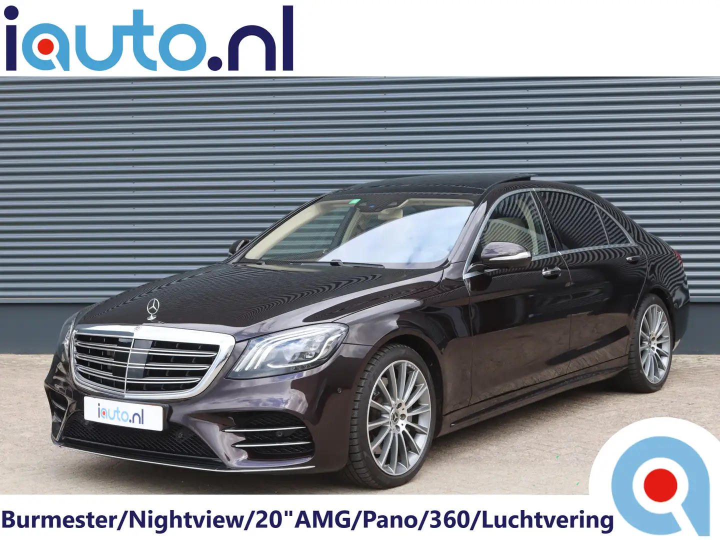 Mercedes-Benz S 560 E Lang AMG Premium Plus Burmester/Nightview/Pano/360 Чорний - 1