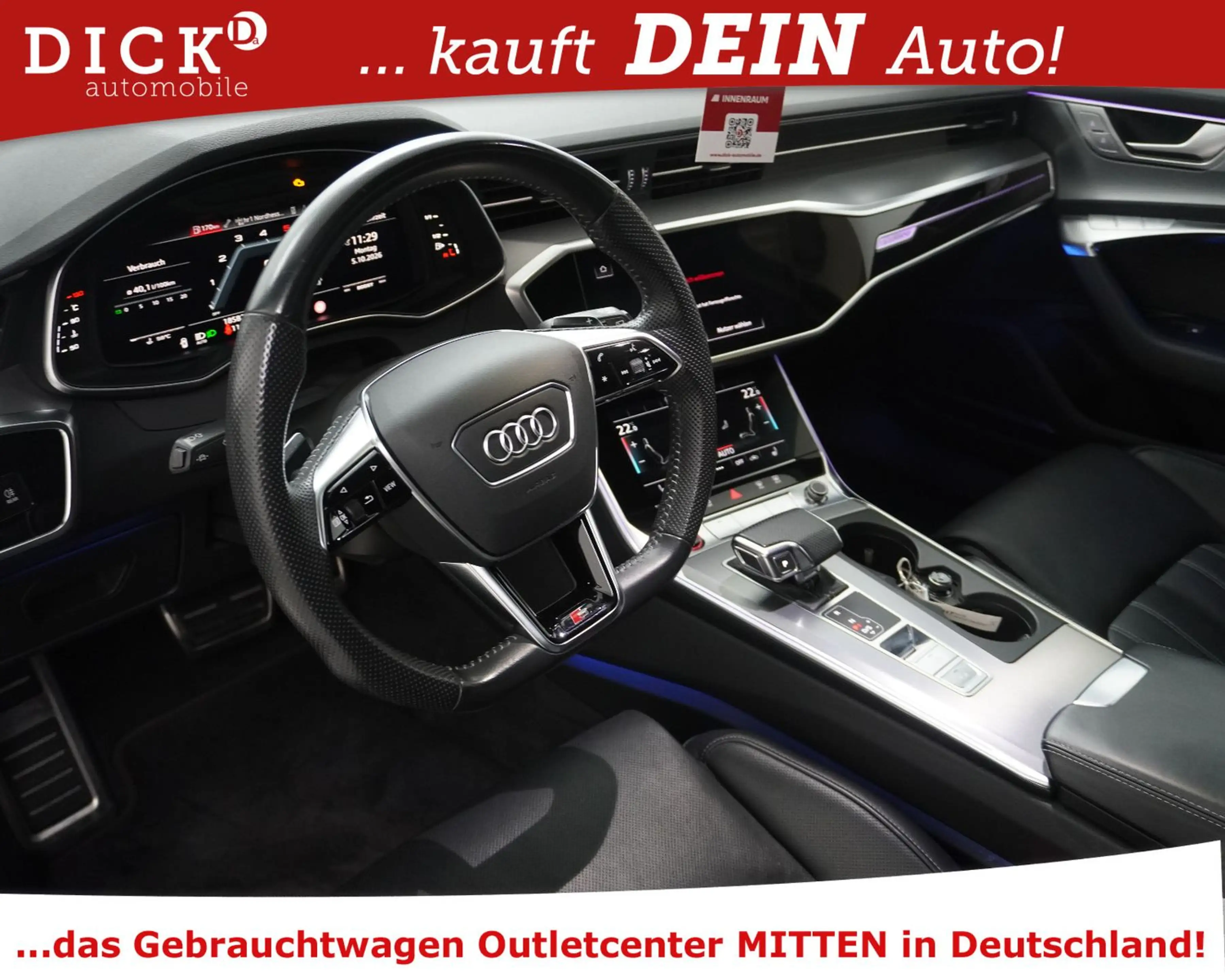 Audi S6 Av 3.0d QUATT MEMO+MATR+VIRTU+B&O+KAM+ACC+19" — photo 10