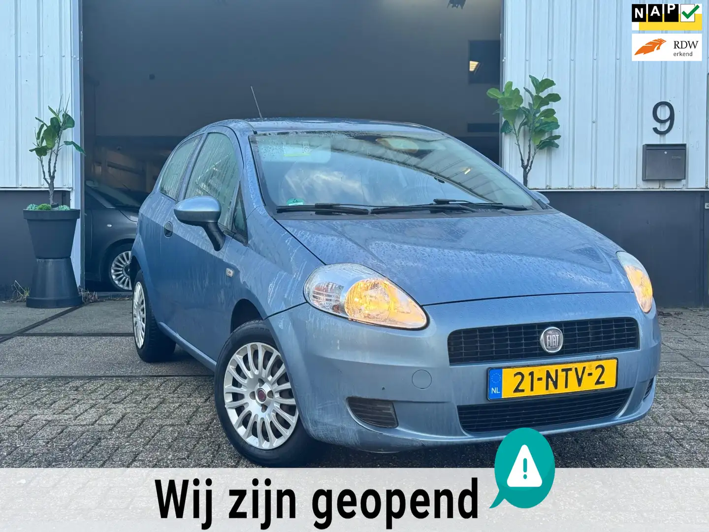 Fiat Punto Evo | 1.2 | Active | AIRCO | NAP |NL | LAGE KM | ELEK. Blau - 1