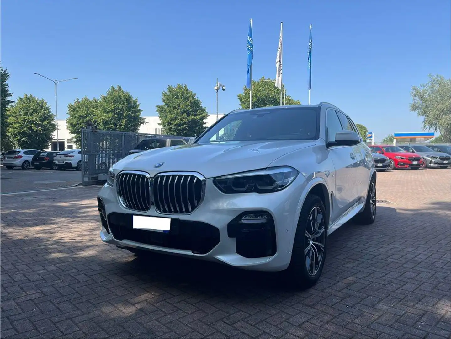 BMW X5 xdrive30d Msport auto Bianco - 1