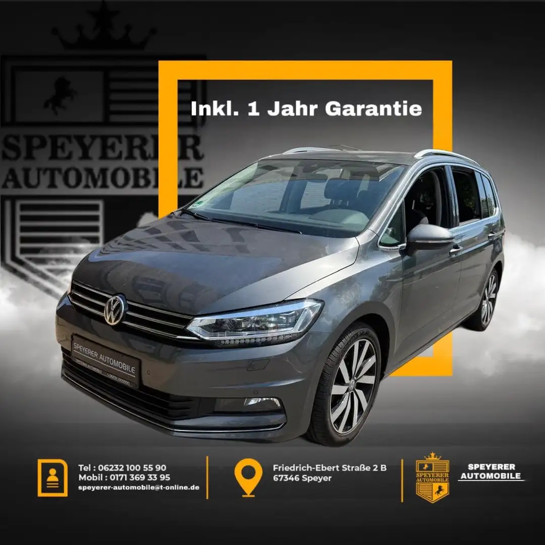 Volkswagen Touran Highline|NAVI|LED|SHZ|AUTOMATIK|1.HAND| Gris - 1