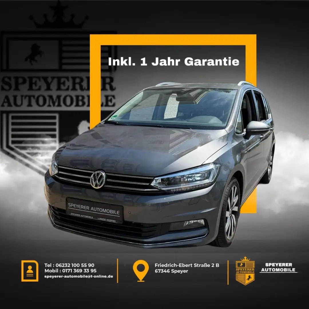 Volkswagen Touran Highline|NAVI|LED|SHZ|AUTOMATIK|1.HAND| Gris - 2