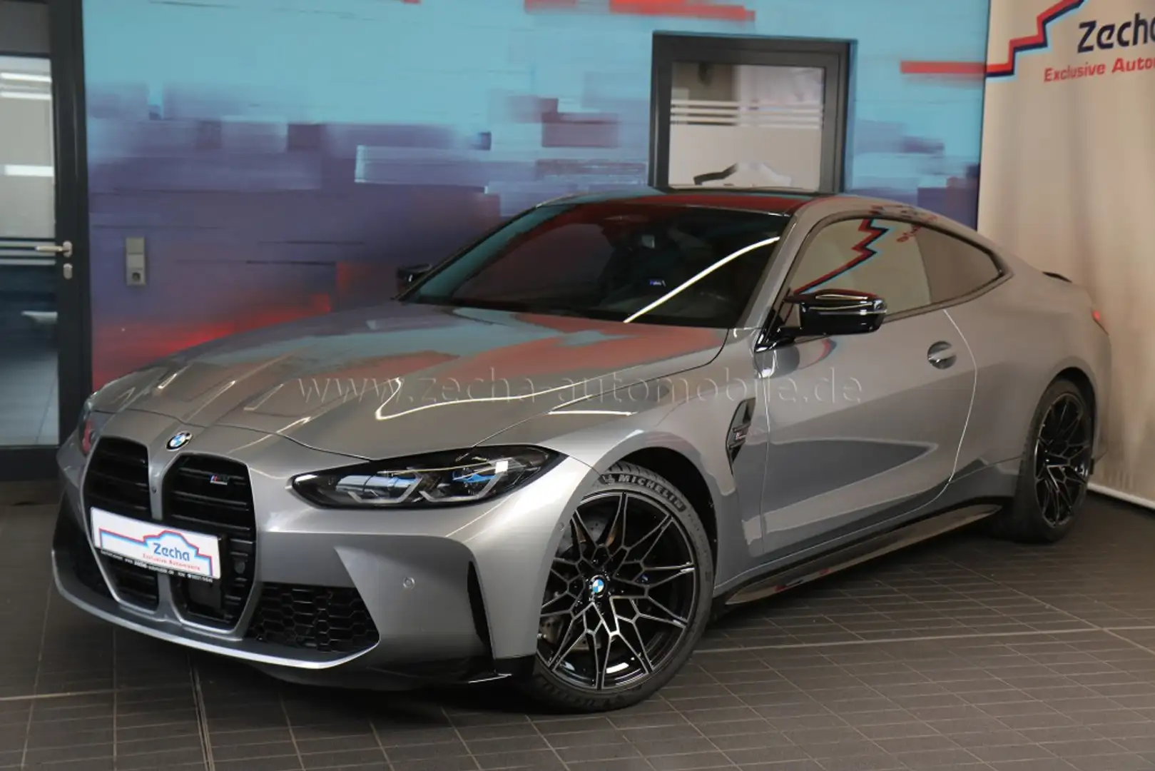 BMW M4 xDr. Compet.M-Driv-Pack.Park+DrivProf.Sitzbel. Gris - 1