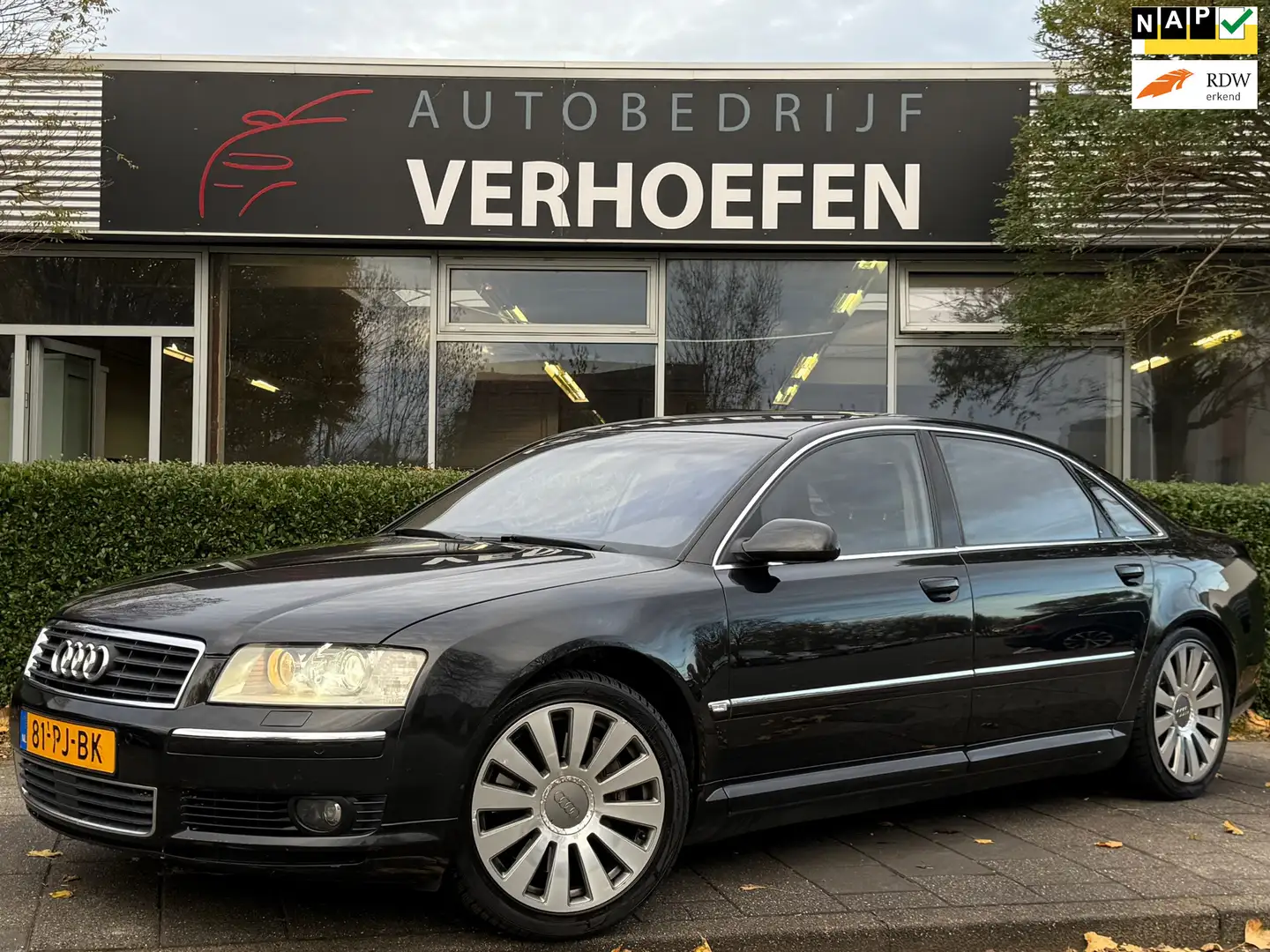 Audi A8 4.2 QUATTRO LANG- ADAPTIV CRUISE - STOELVERW - DUB Zwart - 1