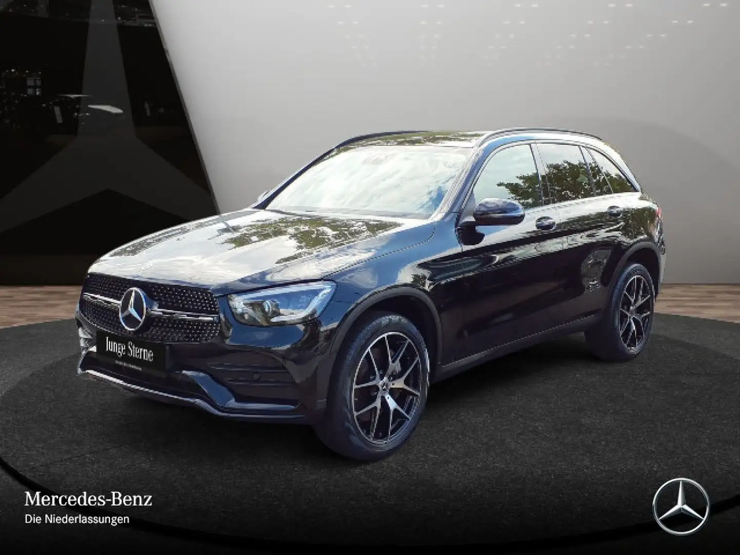Mercedes-Benz GLC 300 e 4M AMG+NIGHT+PANO+MULTIBEAM+BURMESTER+9G Schwarz - 2