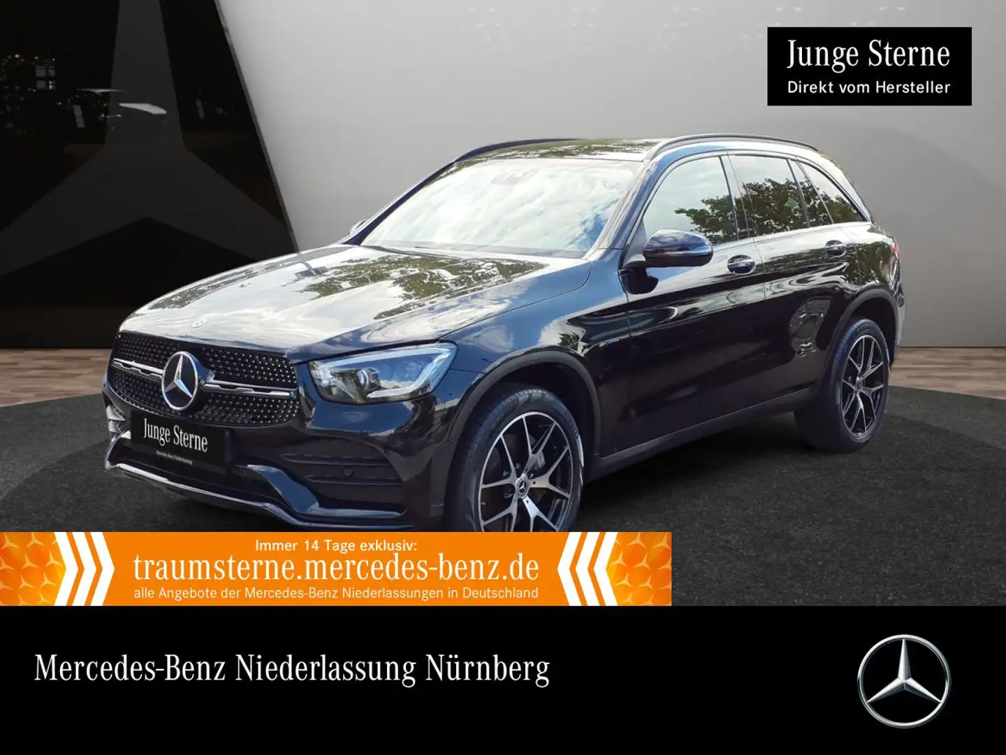 Mercedes-Benz GLC 300 e 4M AMG+NIGHT+PANO+MULTIBEAM+BURMESTER+9G Schwarz - 1