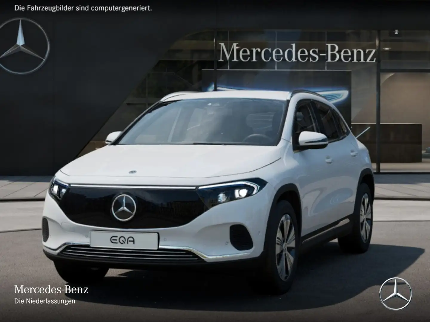 Mercedes-Benz EQA 300 4M PROG+ADVANCED+AHK+KAMERA+SPUR Weiß - 2