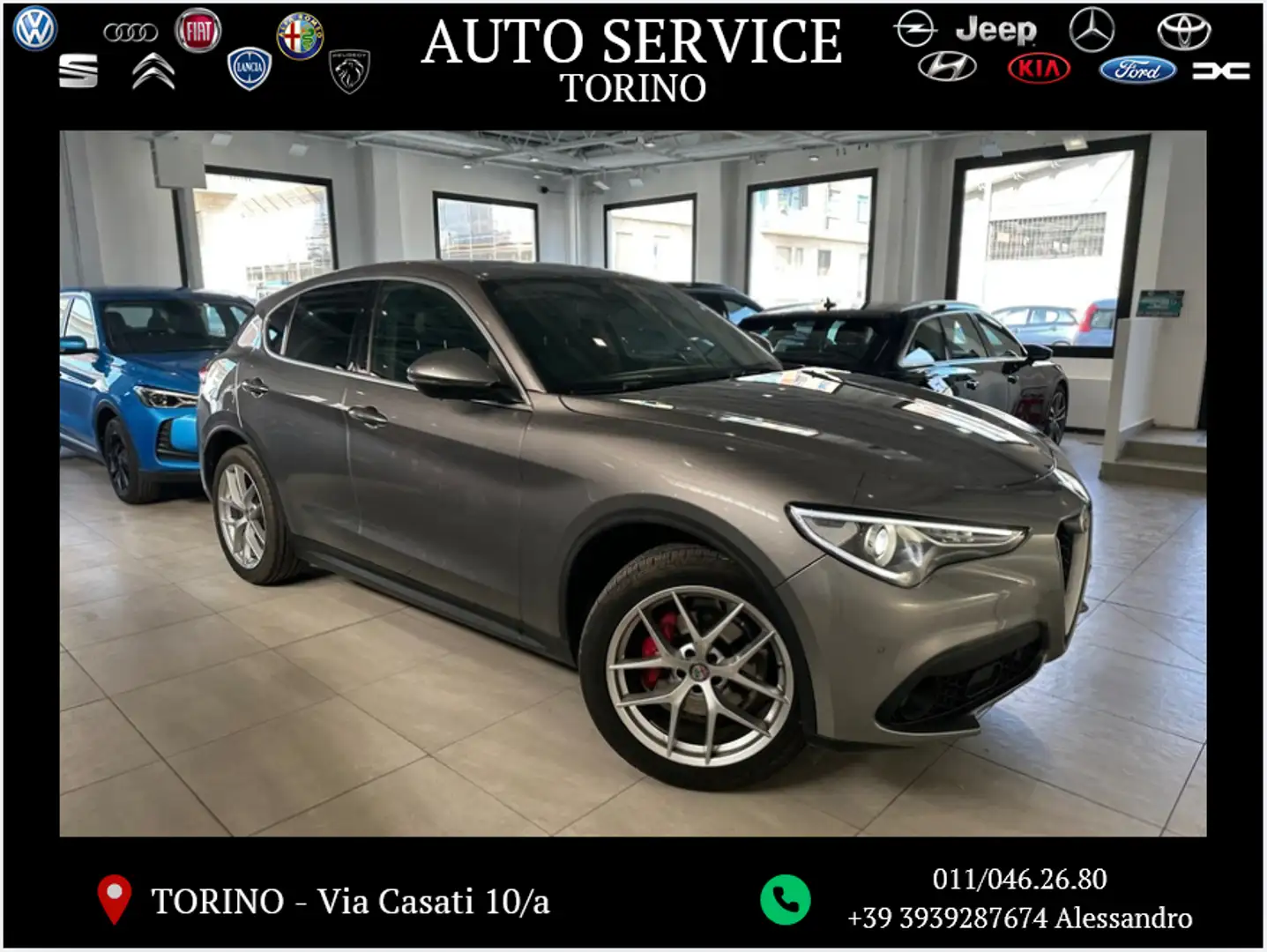 Alfa Romeo Stelvio Stelvio 2017 2.2 t Executive Q4 210cv auto my19 Silber - 1