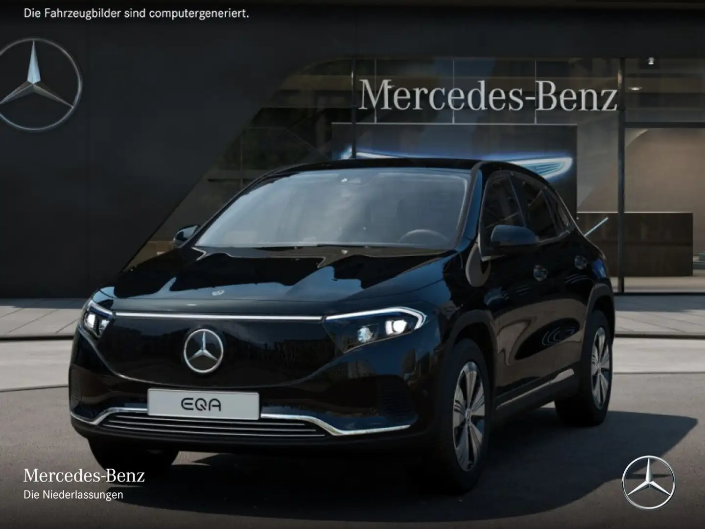 Mercedes-Benz EQA 350 4M PROG+ADVANCED+KAMERA+SPUR Schwarz - 2