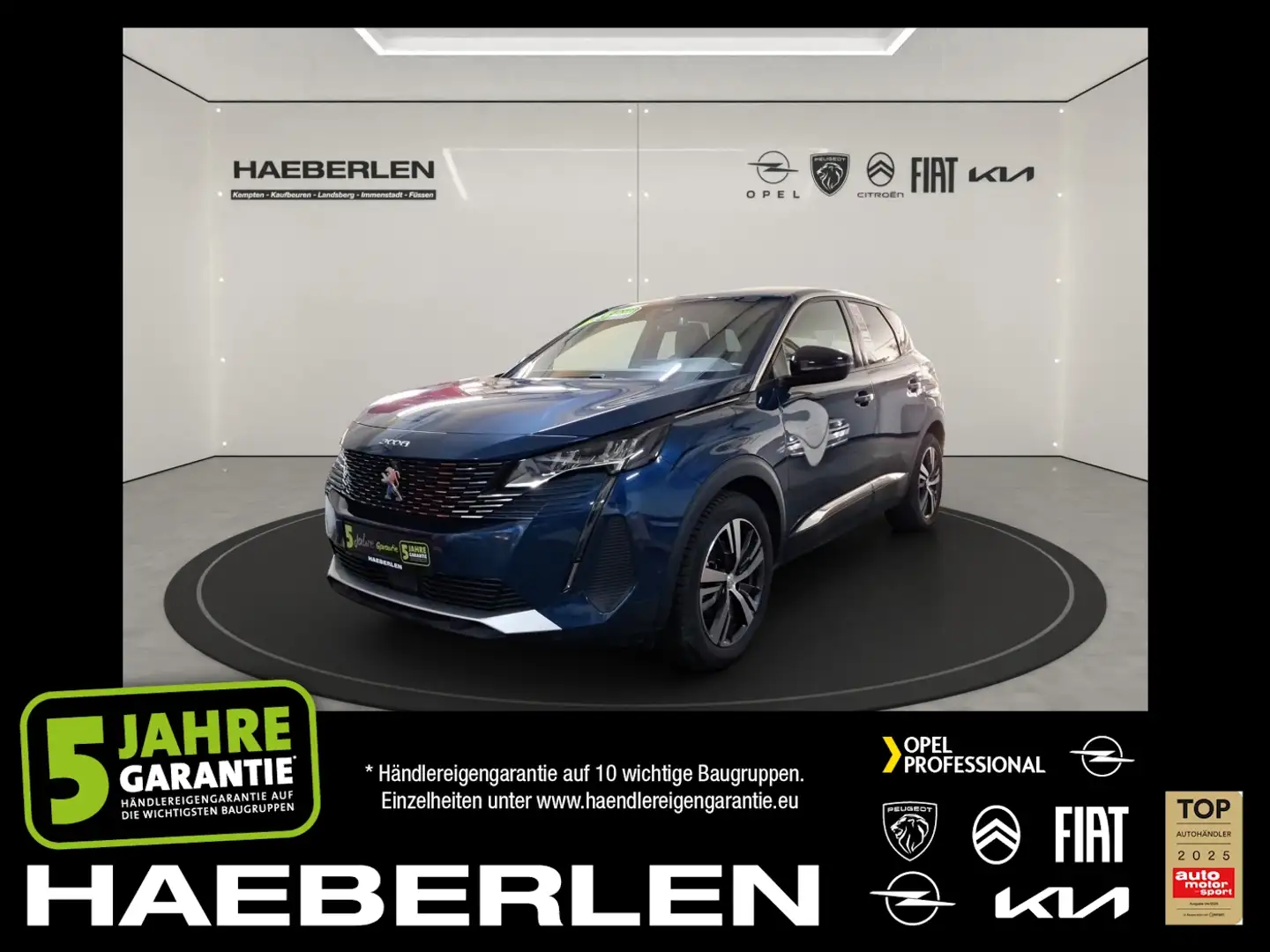 Peugeot 3008 1.2 PureTech 130 Allure Pack LED+Navi+SHZ Blu/Azzurro - 1