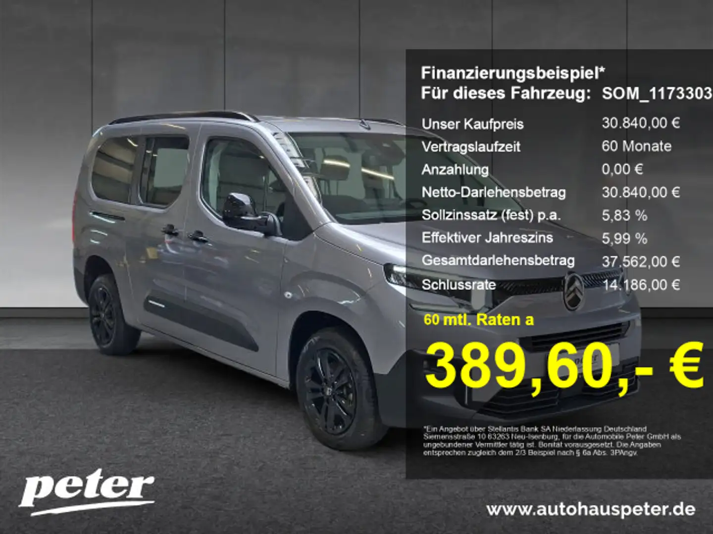 Citroen Berlingo Berlingo MAX XL BHDi 130 +SHZ+7-Sitze+Kamera Grau - 1