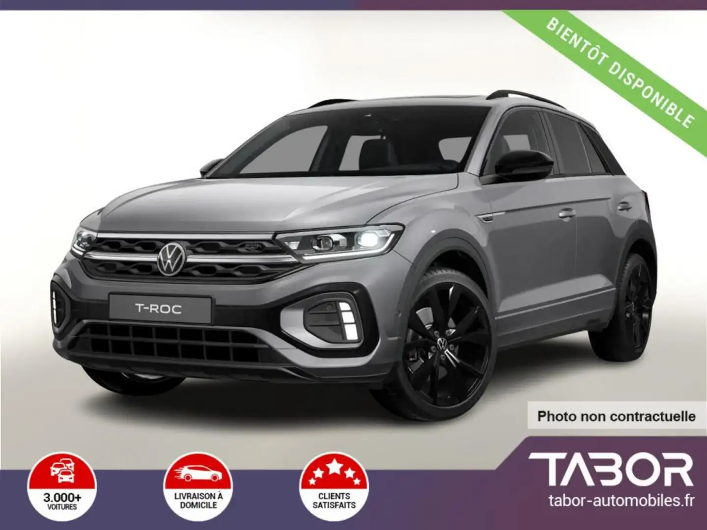 Volkswagen T-Roc 1.5 TSI 150 DSG R-Line Pano Gris - 1
