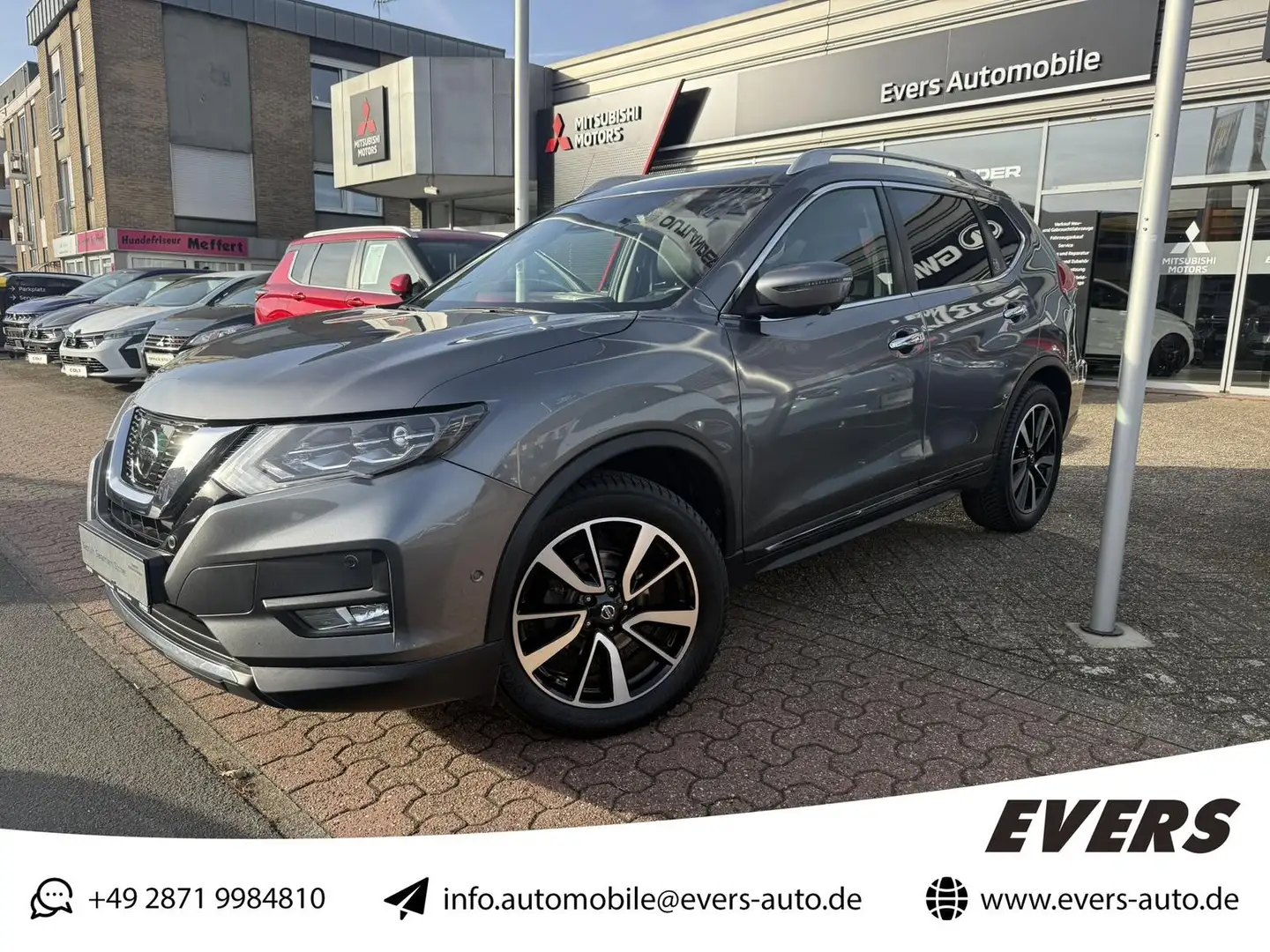 Nissan X-Trail 1.6 DIG-T Tekna *LED *Navi *360° *Pano Gris - 1