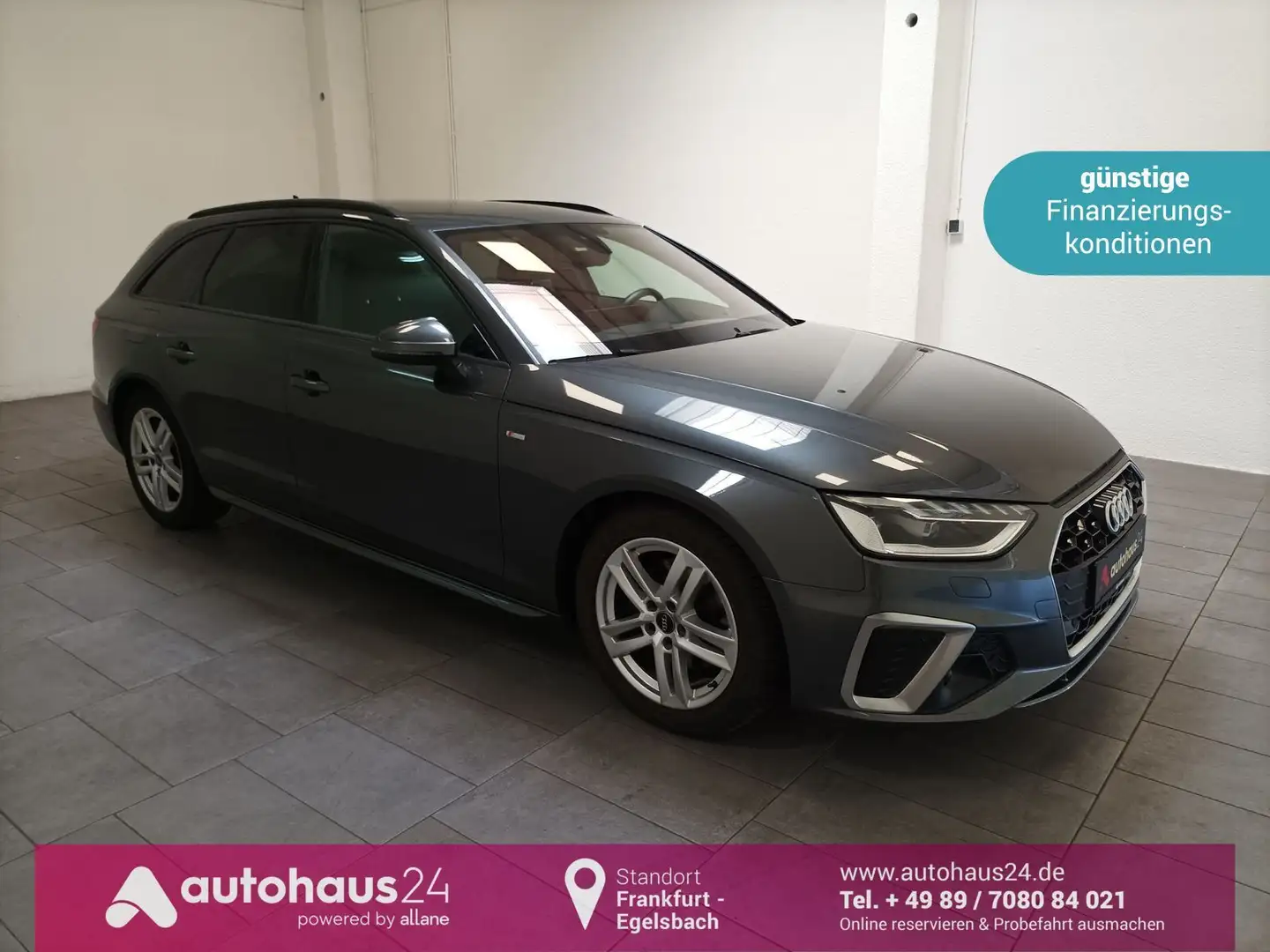 Audi A4 35 2.0 TDI Avant S Line|AHK|Navi|B&O| Gris - 1