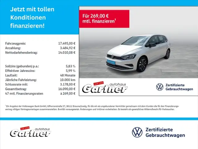 Volkswagen Golf Sportsvan IQ DRIVE 1.5 TSI APP-CON ACC PDC SHZG KLIMA ALU