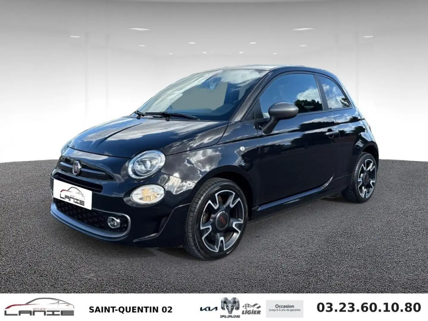 Fiat 500 SERIE 6 1.2 69 ch S Plus Noir - 1