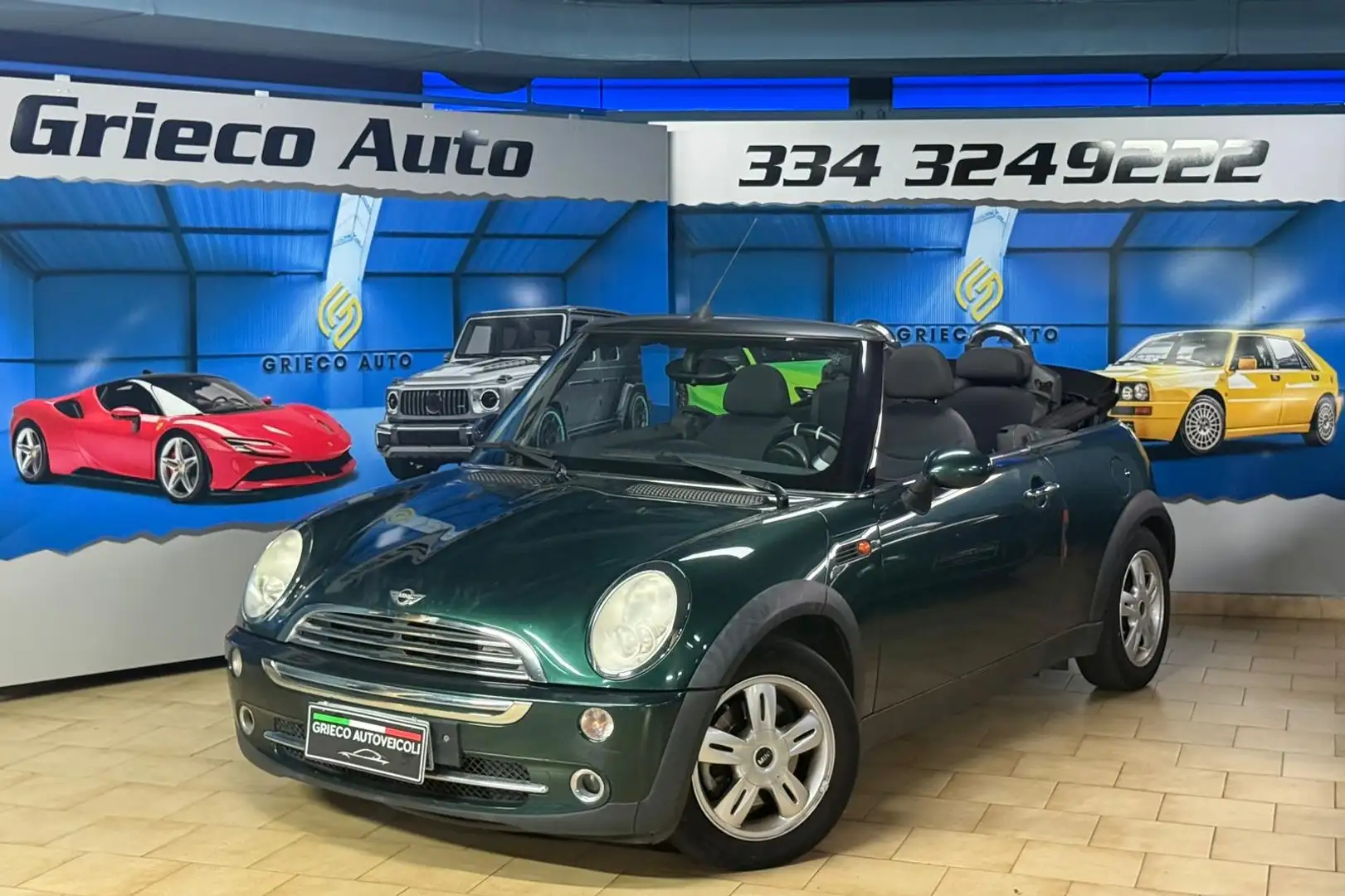 MINI One Cabrio CABRIO 1.6CC 90CV OK NEOPATENTATI Verde - 1