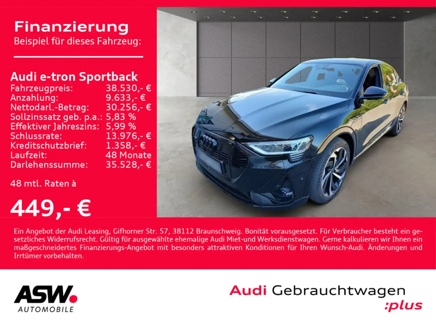 Audi e-tron S line 55 quattr Navi Matrix VC Schwarz - 1