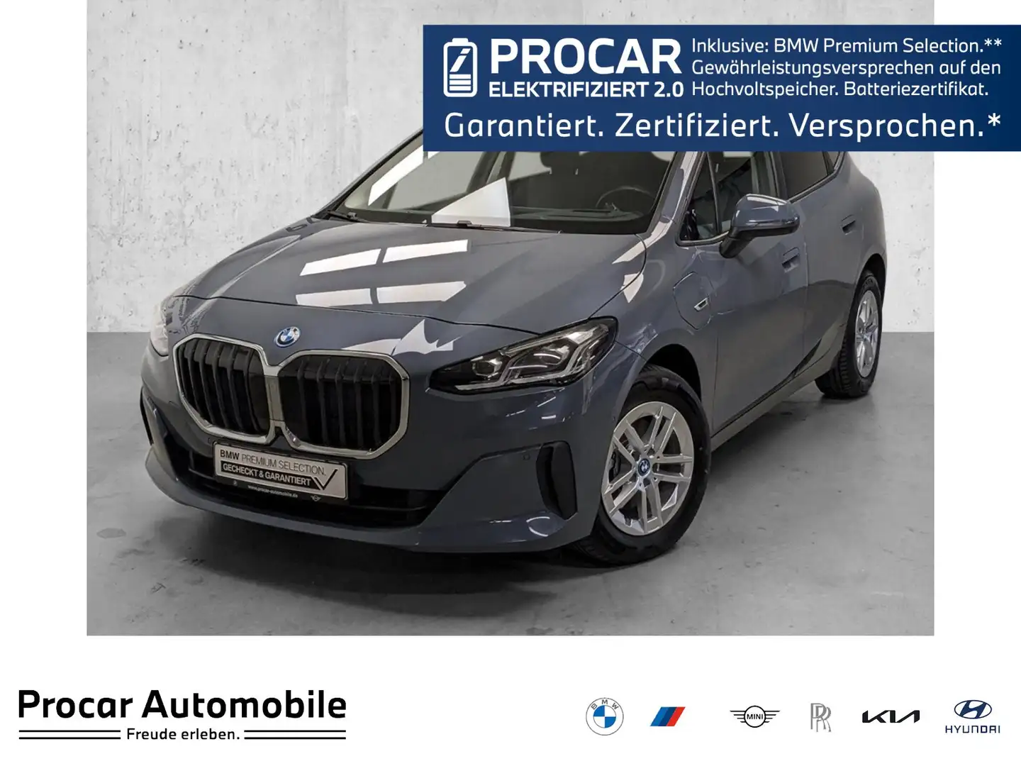 BMW 225 e xDrive Active Tourer Pano HuD 360° DA DAB LED Gris - 1