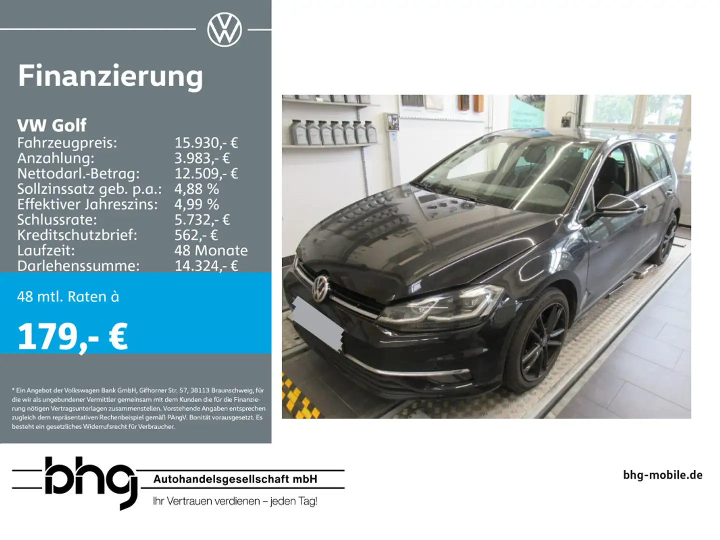 Volkswagen Golf 1.4 TSI BlueMotion Technology DSG Highline Schwarz - 1