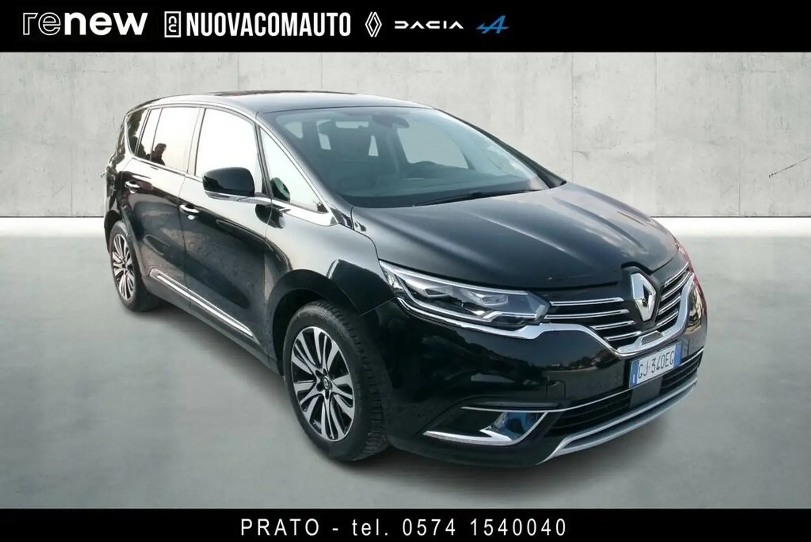 Renault Espace 2.0 blue dci Initiale Paris 190cv 7p.ti edc Zwart - 2