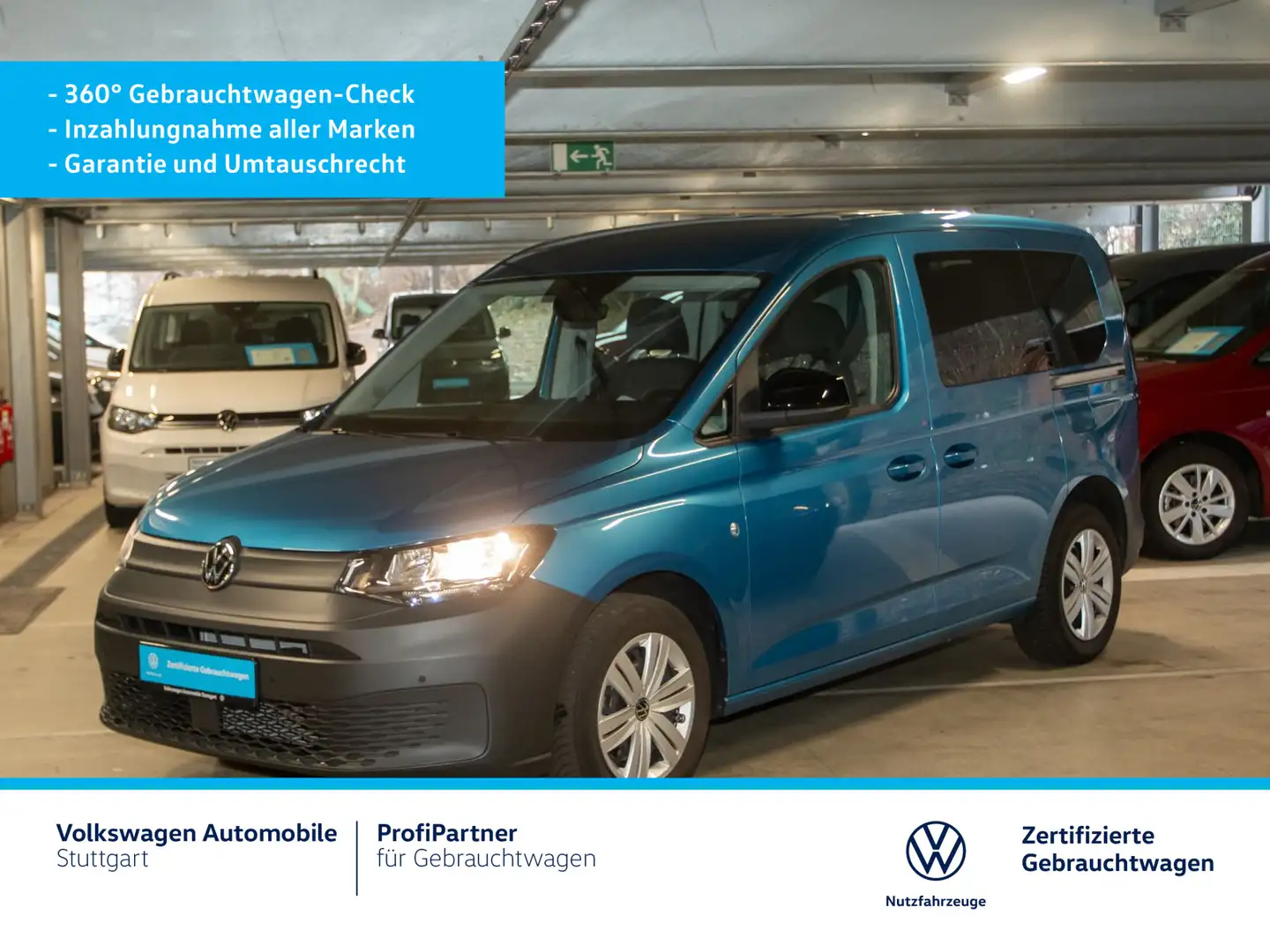 Volkswagen Caddy Life 1.5 TSI Euro 6d ISC FCM Navi Klima Blauw - 2